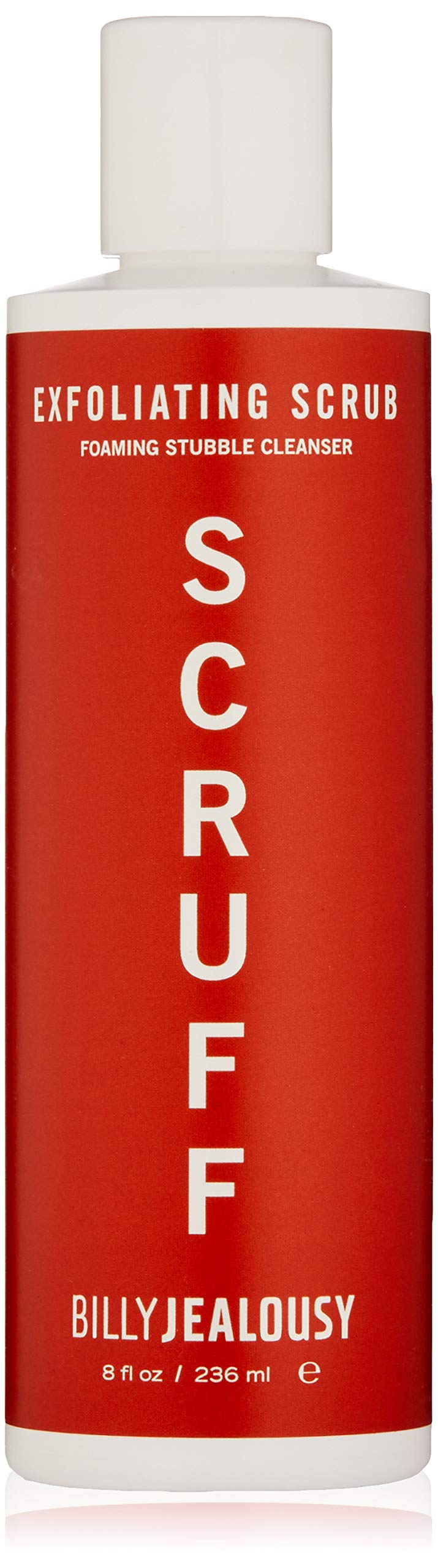 Billy Jealousy Scruff Mens Exfoliating Scrub Stubble Foaming Cleanser, Unclogs Pores and Softens Facial Hair, Mandarin Orange an