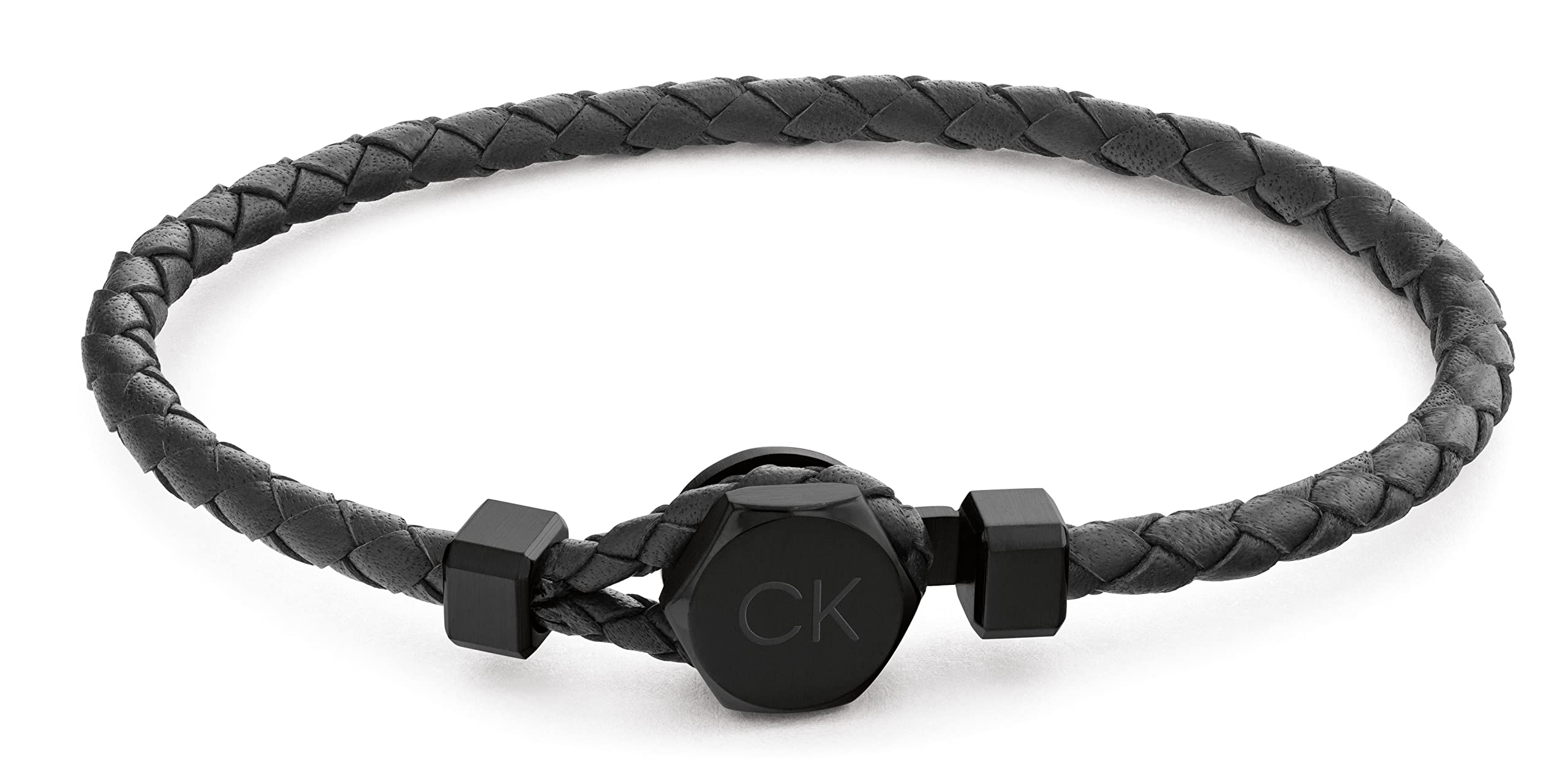 Calvin Klein Jewelry Men's Leather Bracelet Color: Grey (Model: 35000262)