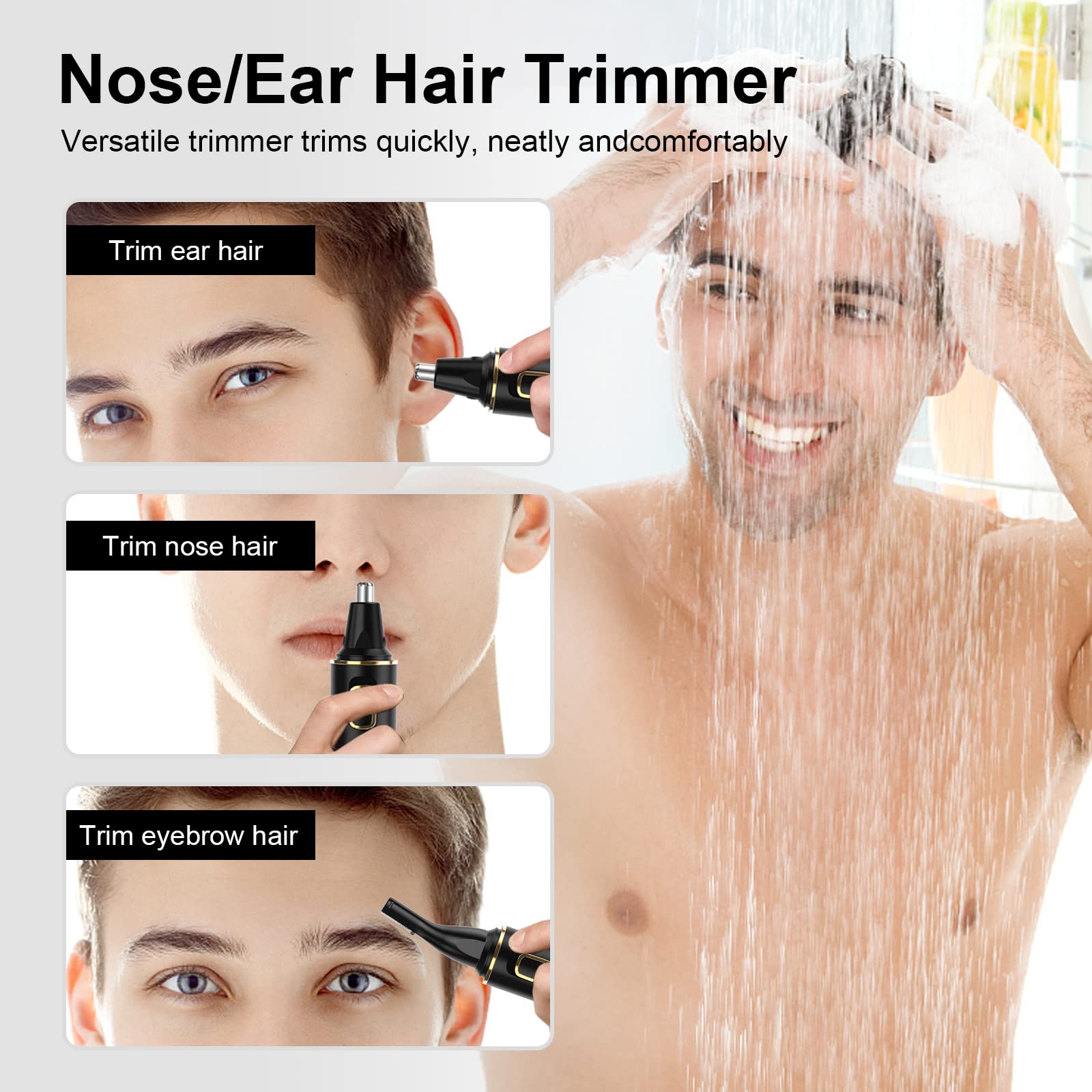 Xoomrscp Nose Hair Trimmer For Men, 2023 Painless Usb Rechargeable Nose Hair Trimmer, Ear And Nose Hair Trimmer For Men, Profess