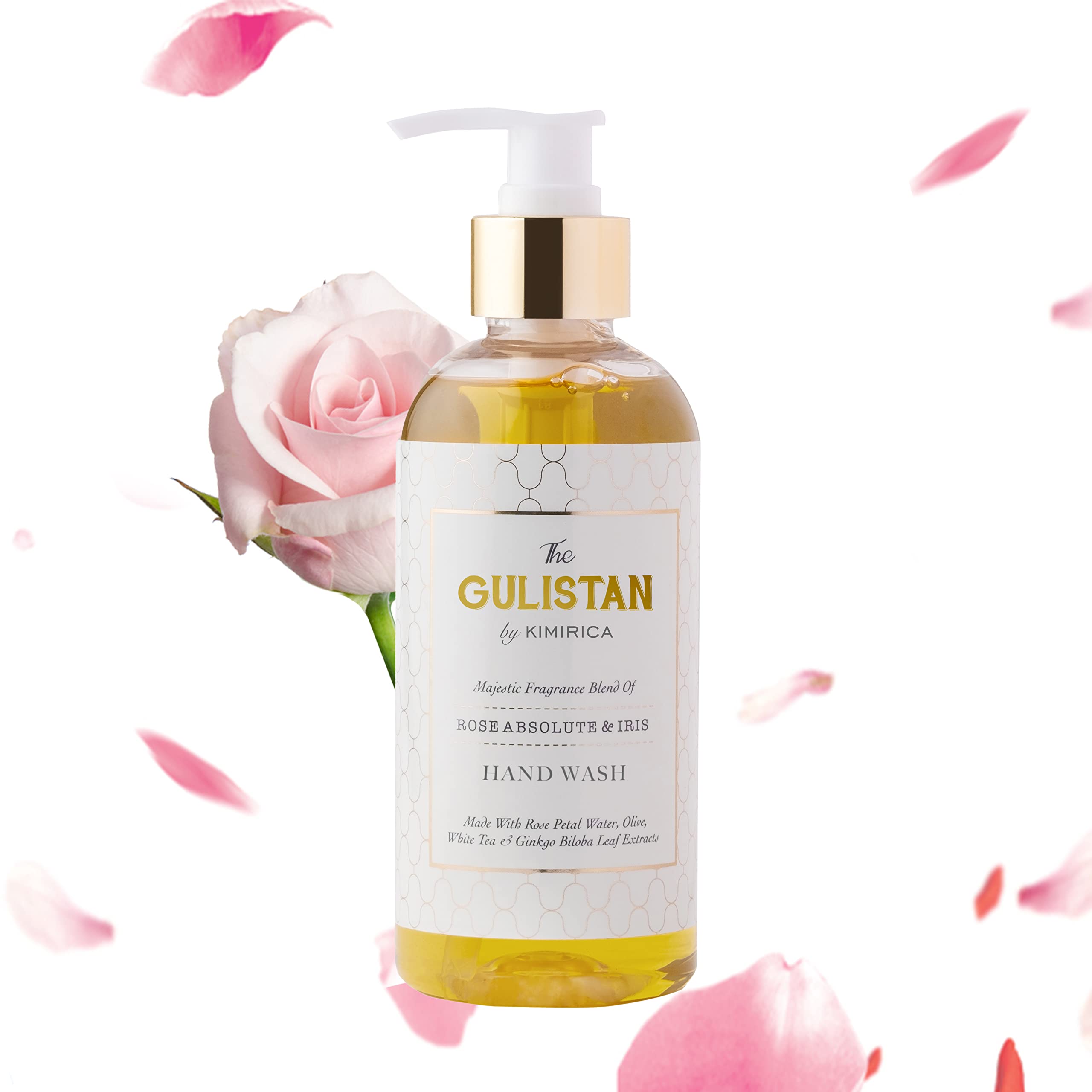 Kimirica The Gulistan Hand Wash, 100% Vegan And Paraben Free With Goodness Of Rose Water, Shea, White Tea And Ginkgo Biloba, (Ro