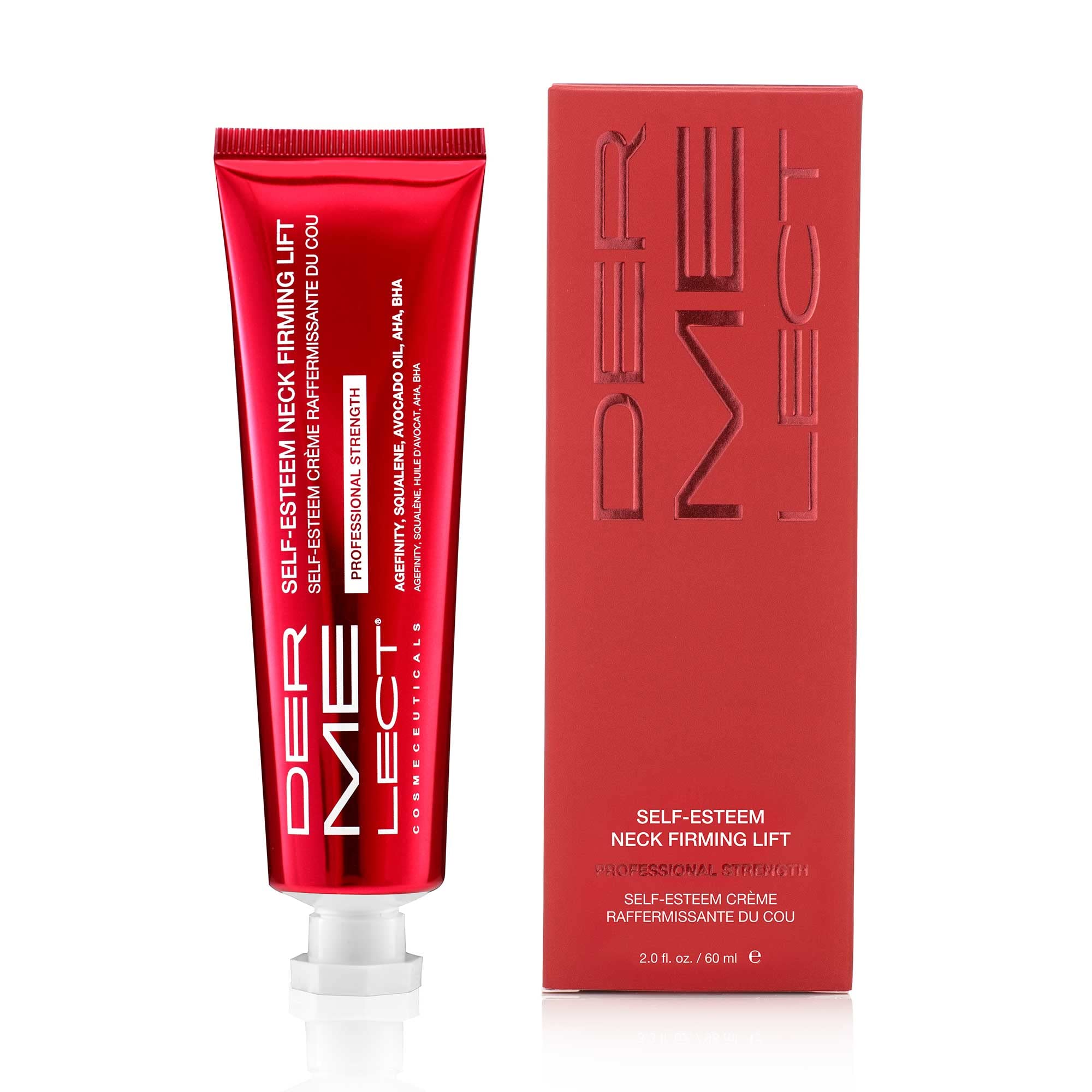 Dermelect Self-Esteem Neck Firming Lift Professional for Neck - Anti Aging Cream with Agefinity, Squalene, Green Tea Toning Hydr