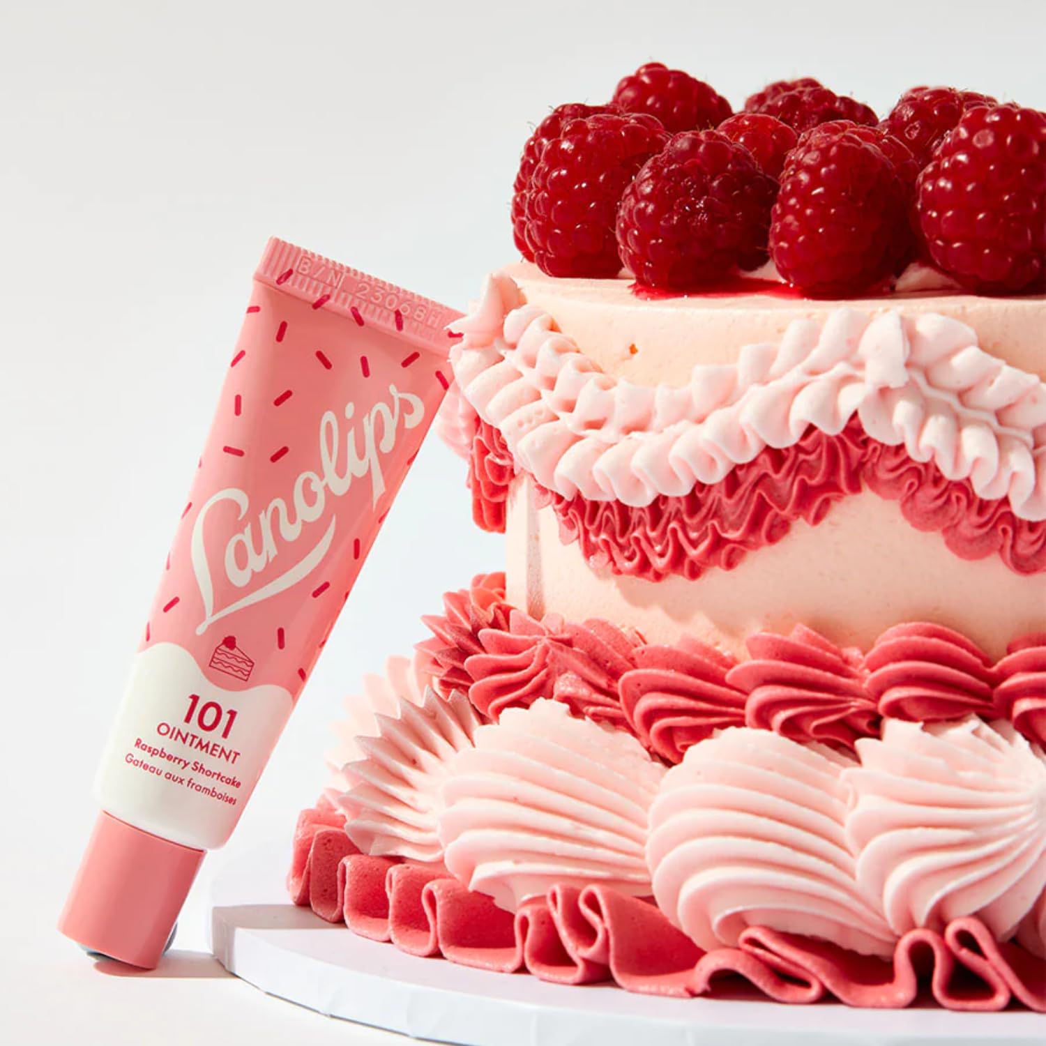 Lanolips 101 Delicious Rasberry Shortcake - Lip Balm With Vitamin E Oil And Lanolin For Lip Hydration - Naturally Flavored Lanol