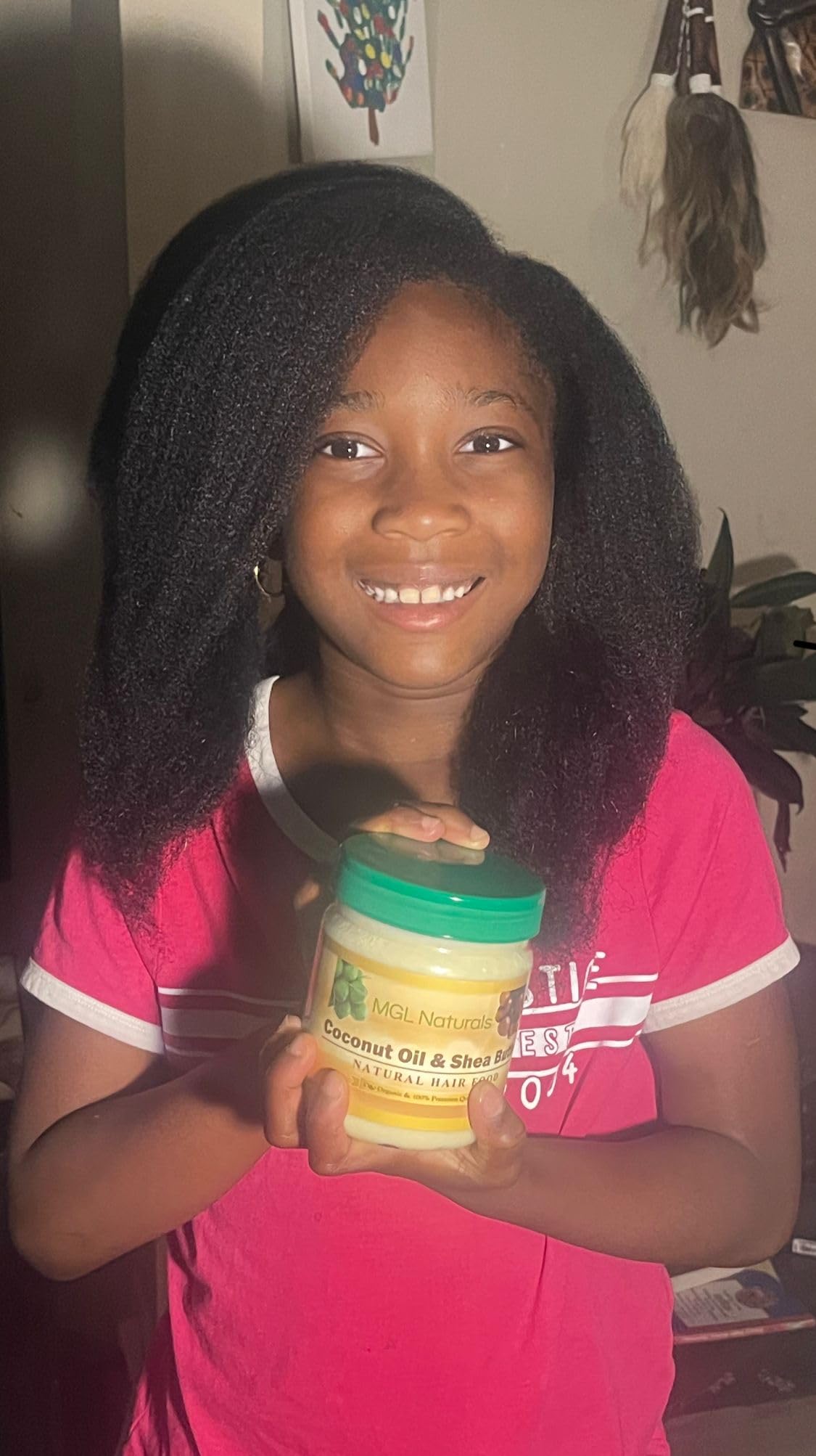 Mgl Naturals Coconut Oil And Shea Butter Natural Hair Food Made With Organic Ingredients. Nourish And Moisturize Hair For Growth