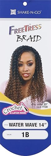 Multi Pack Deals! Freetress Crochet Braids Water Wave 14'' (5-Pack, 613)