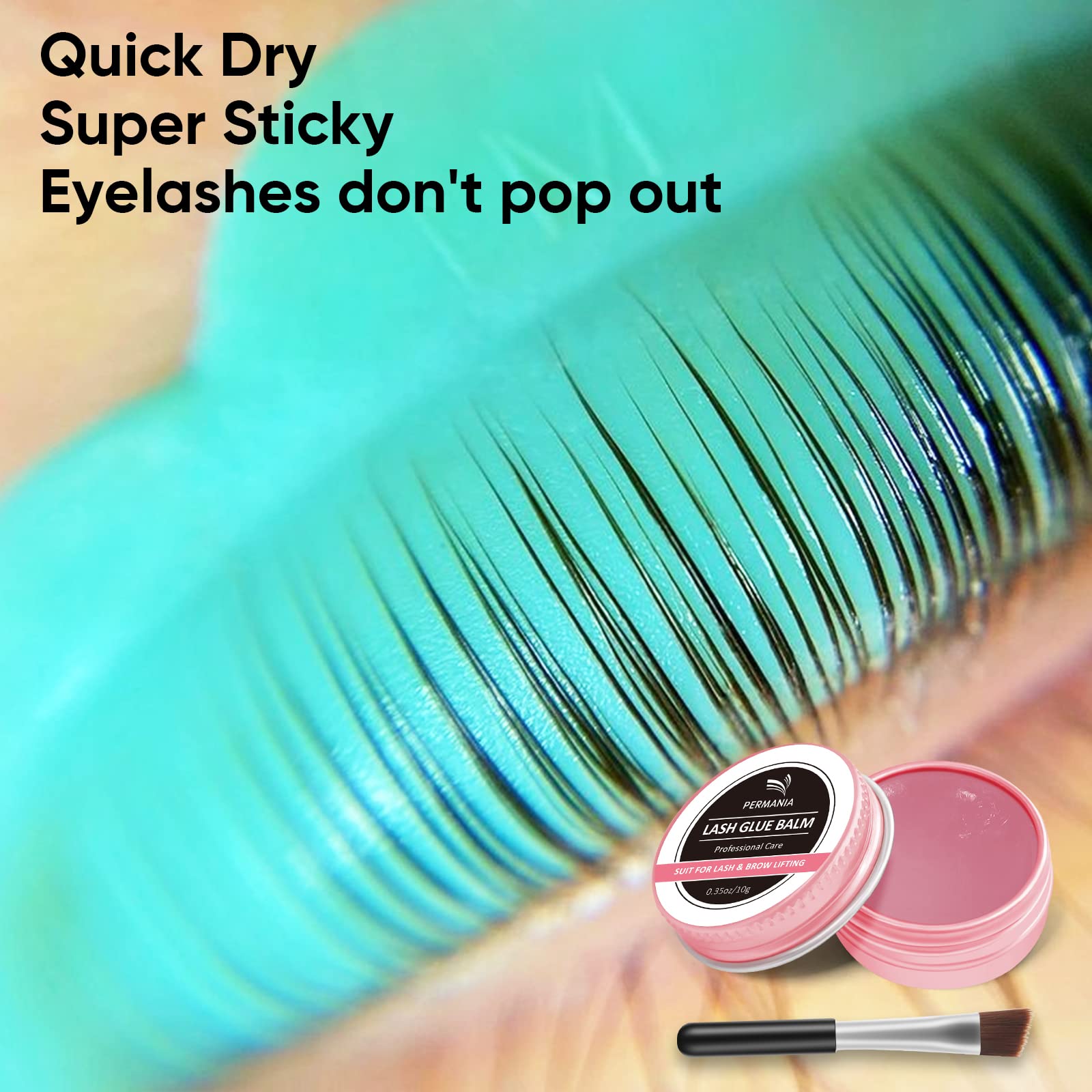 Permania Lash Lift Balm Glue, New Eyelash Lifting Adhesive,0.35Oz/10G Lash Lift Glue Strong Viscosity And Water Solubility For L