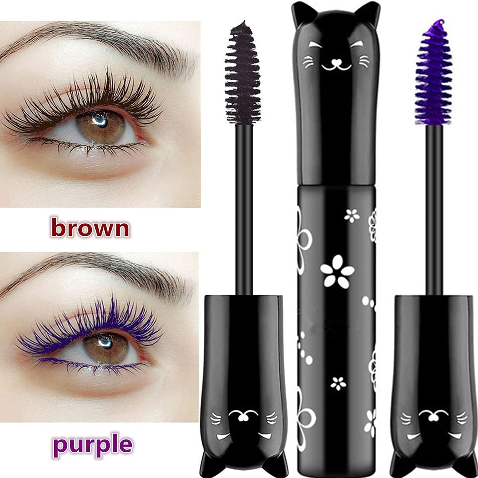 White Lashes Volume Mascara Extensions Makeup Lash Waterproof Fast Dry Eyelashes Curling Lengthening Primer Eye Lashes Party Sta