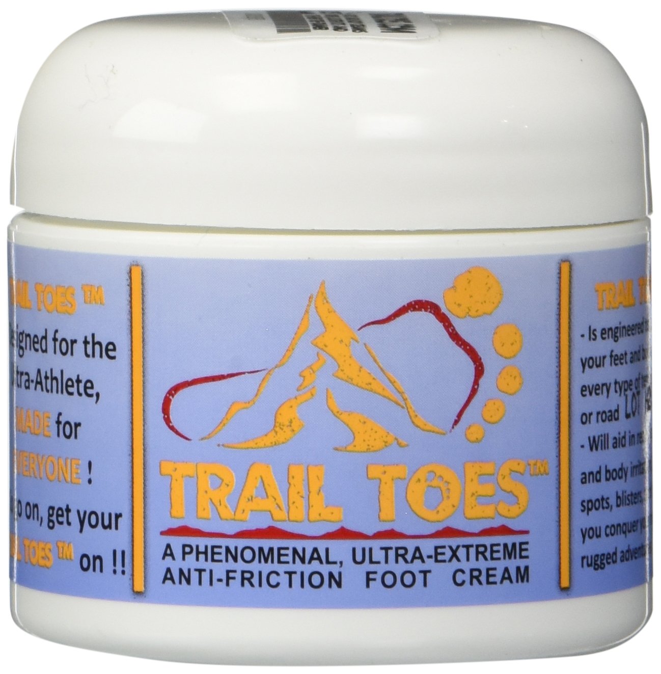 Trail Toes: Phenomenal Ultra-Extreme, Anti-Friction Foot,2 Oz
