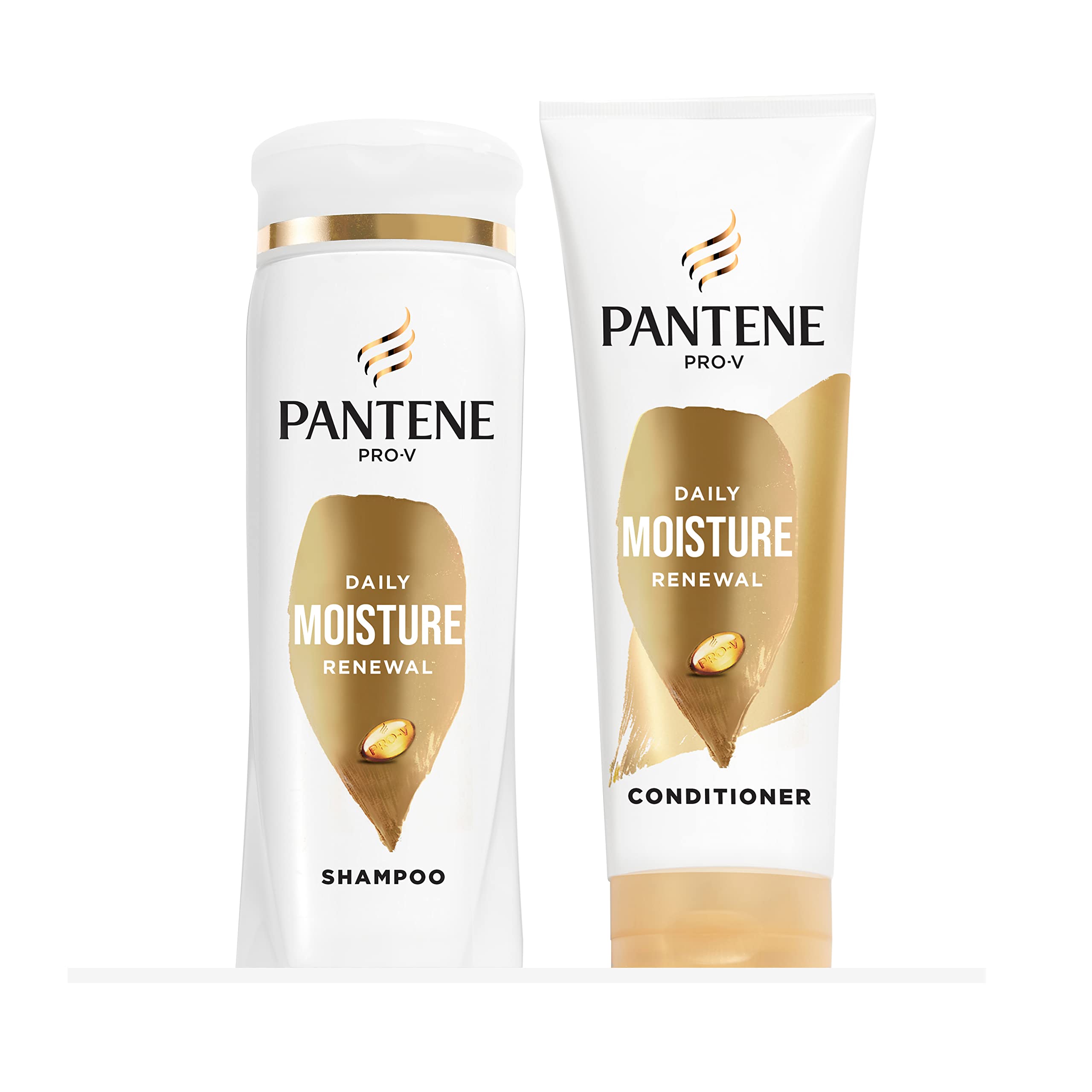 Pantene PROV Daily Moisture Renewal Dual Pack Shampoo + Conditioner, 12 oz Shampoo/10.4 oz Conditioner