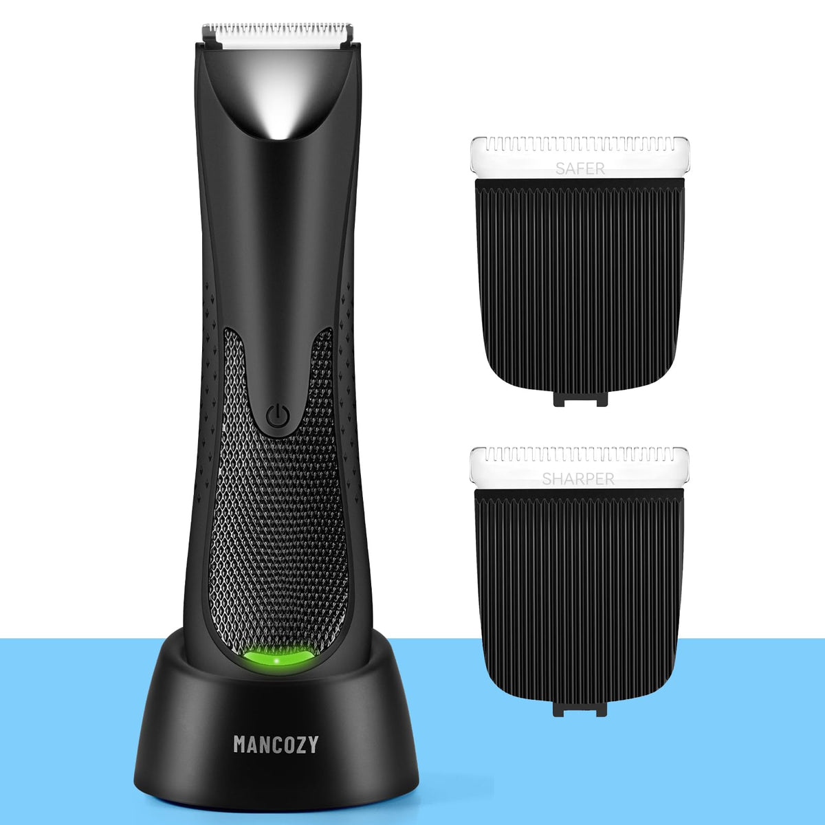Mancozy Electric Body Hair Trimmer For Men,Groin Hair Trimmer Hair Clippers Lightweight Male Lawn Mower-Waterproof,Rechargeable,