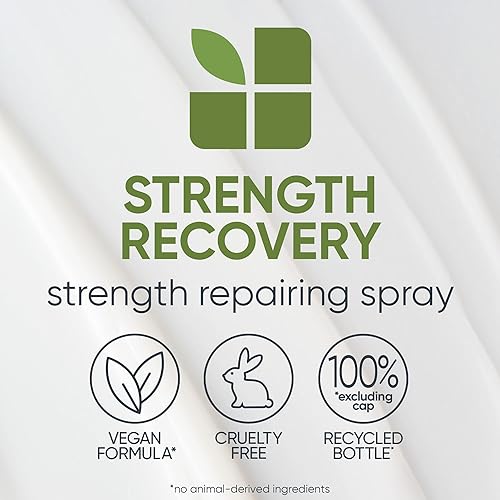 Biolage Strength Recovery Leave-In Conditioner Spray  Hair Repairing Heat Protectant & Detangler  Strengthens & Prevents Damage