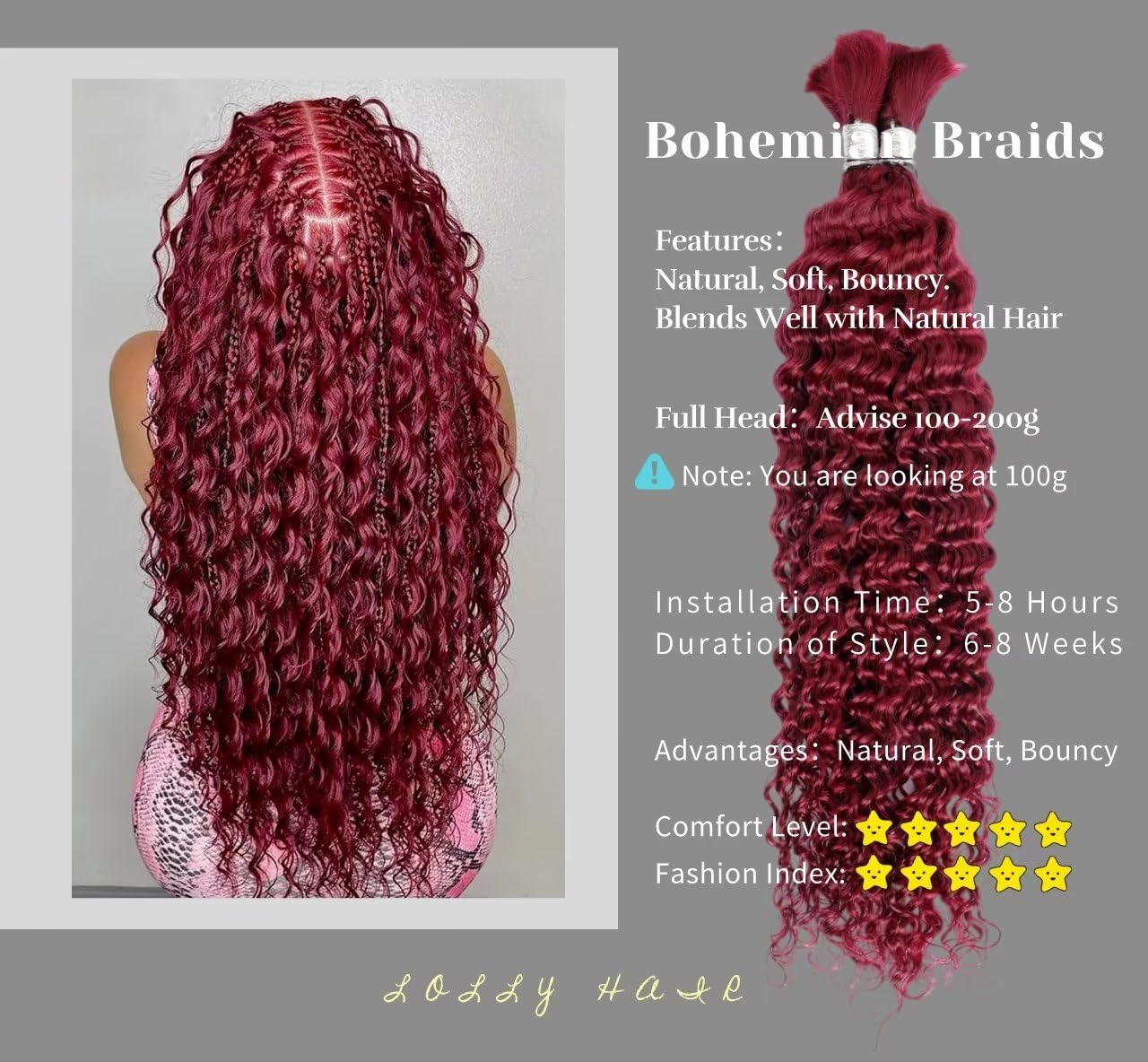 Human Braiding Hair 100G 16 Inch Deep Water Wave Bulk Human Hair For Braiding No Weft 10A Brazilian Virgin Curly Human Hair Exte