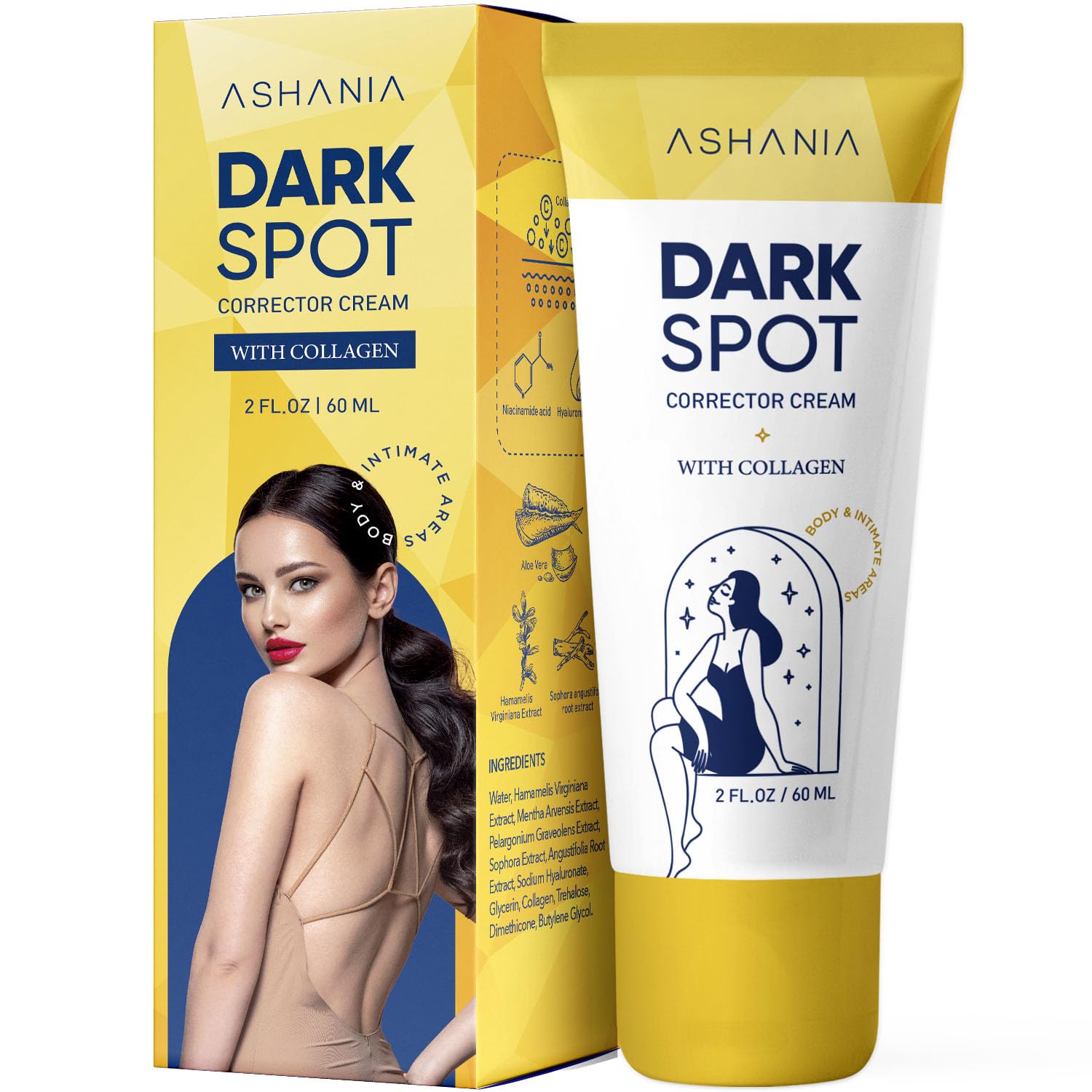 Ashania Dark Spot Corrector for Face: Dark Spot Corrector for Face and Body - Age Spot Corrector, Sun Spot Remover, Brown Spot C