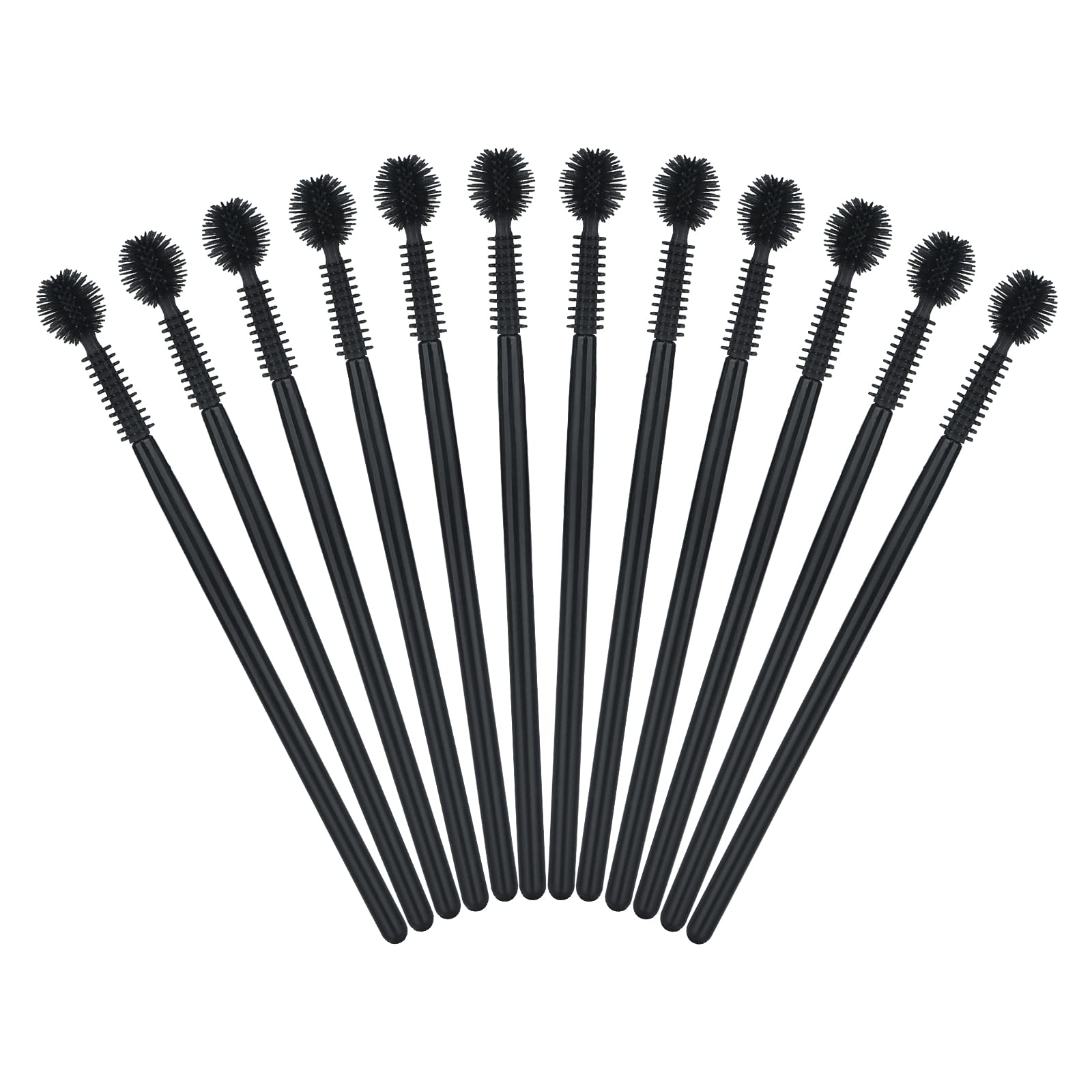 100PCS Disposable Silicone Eyelash Mascara Wands Brushes, Cosmetic Eyelash Extension Applicators, Professional Makeup Tool Set (