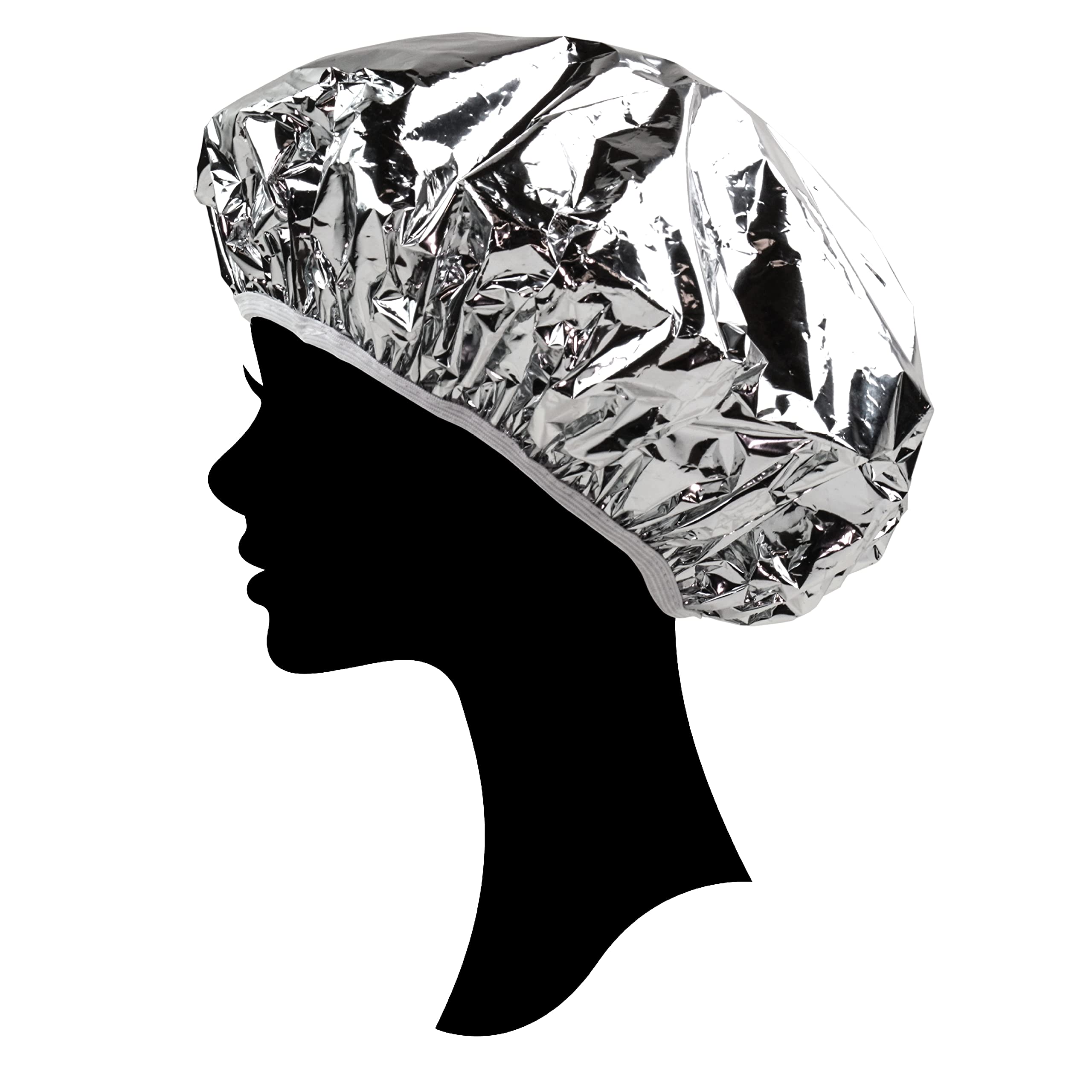 Kitsch Aluminum Foil Hair Heat Cap for Deep Conditioning - Reusable Heating Cap for Deep Conditioner | Tin Foil Hat & Deep Condi