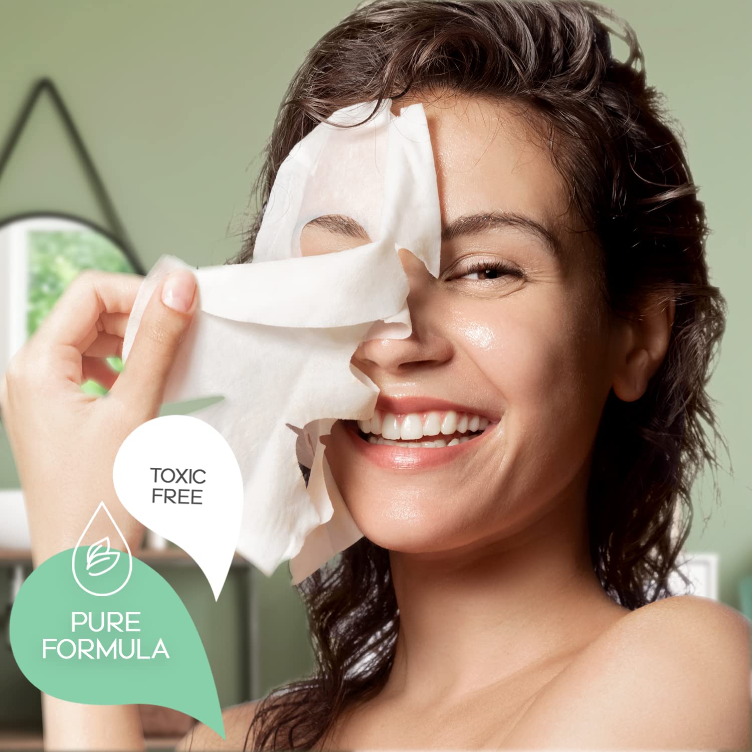 Give Them Lala Stay Calm Soothing Sheet Mask [Set Of 4] Calming Face Sheet Masks With Aloe Vera & Chamomile- Moisturizing Facial