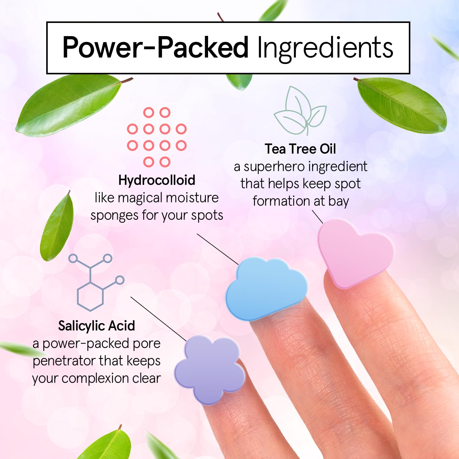 Grace & Stella Pimple Patches For Face (Multishape, 36 Count) - Hydrocolloid Acne Patches For Face - Dermatologist Tested, Vegan