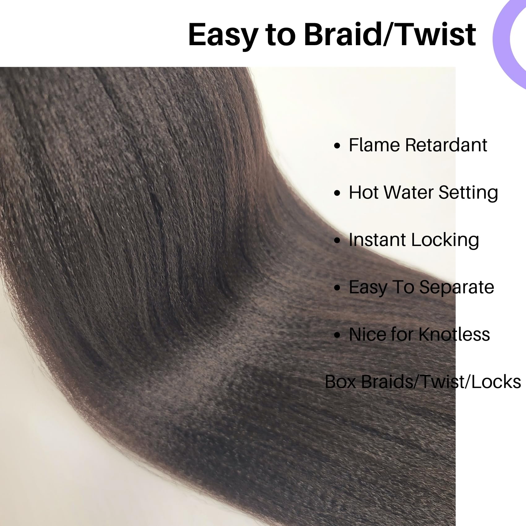 Brown Braiding Hair Pre Stretched 16Inch 4# Synthetic Kids Braid in Hair Extension for Braiding