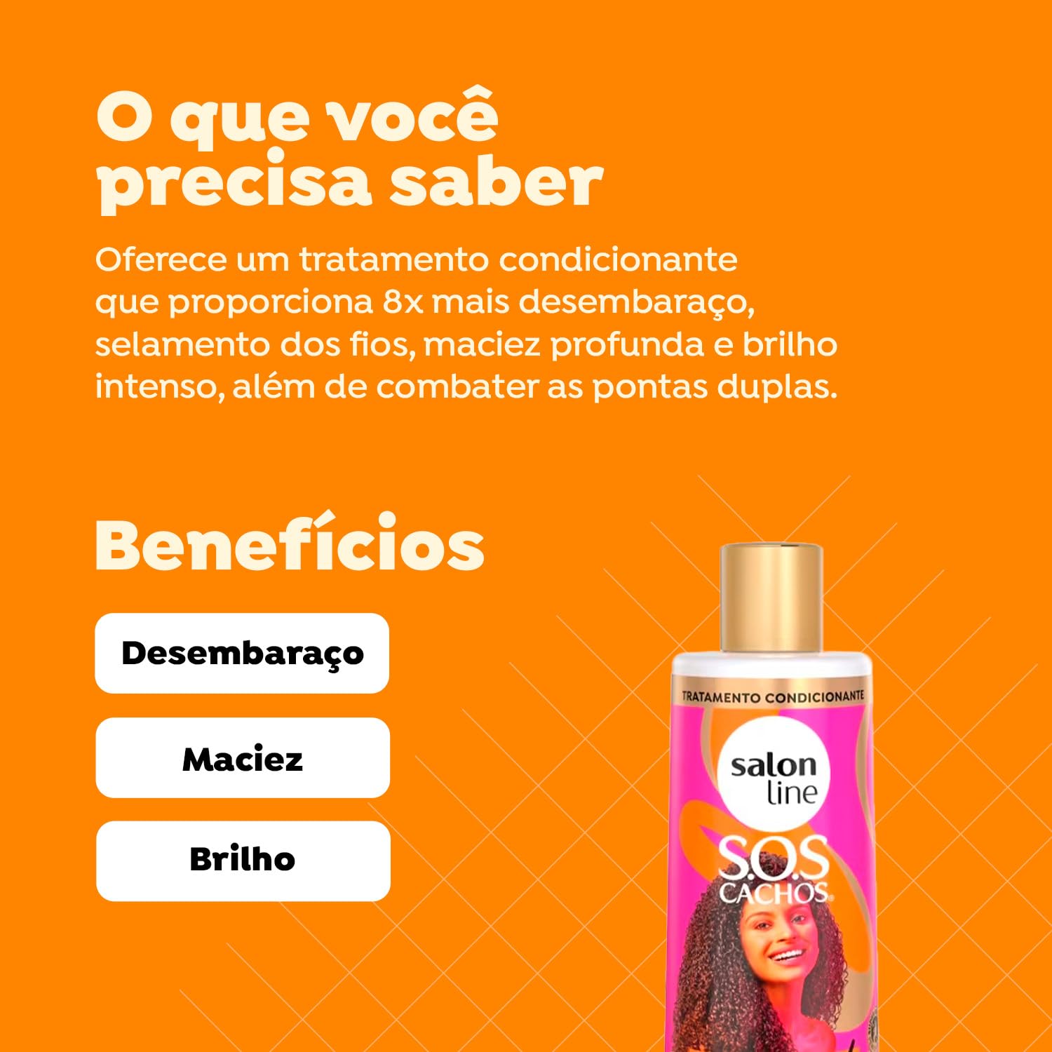 Salon Line - Linha SOS Cachos (De Repente Pronta) - Condicionador Ultra Gloss 500 Ml - (SOS Curls (Suddenly Ready) - Ultra Gloss