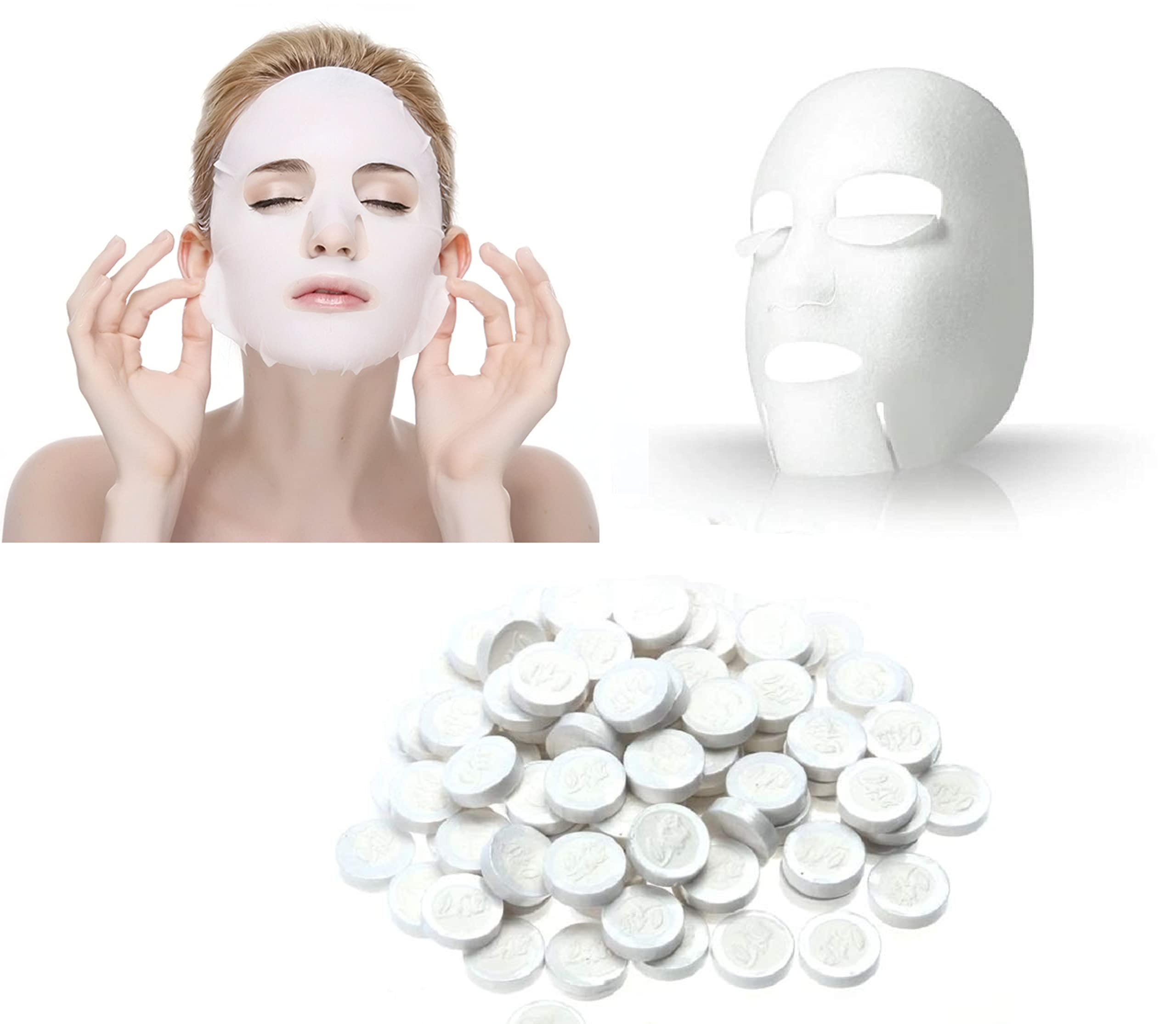 Faigy Compress Magic Facial Tablet Face Tissue Napkin Paper Mask For Men And Women (Pack Of 20)