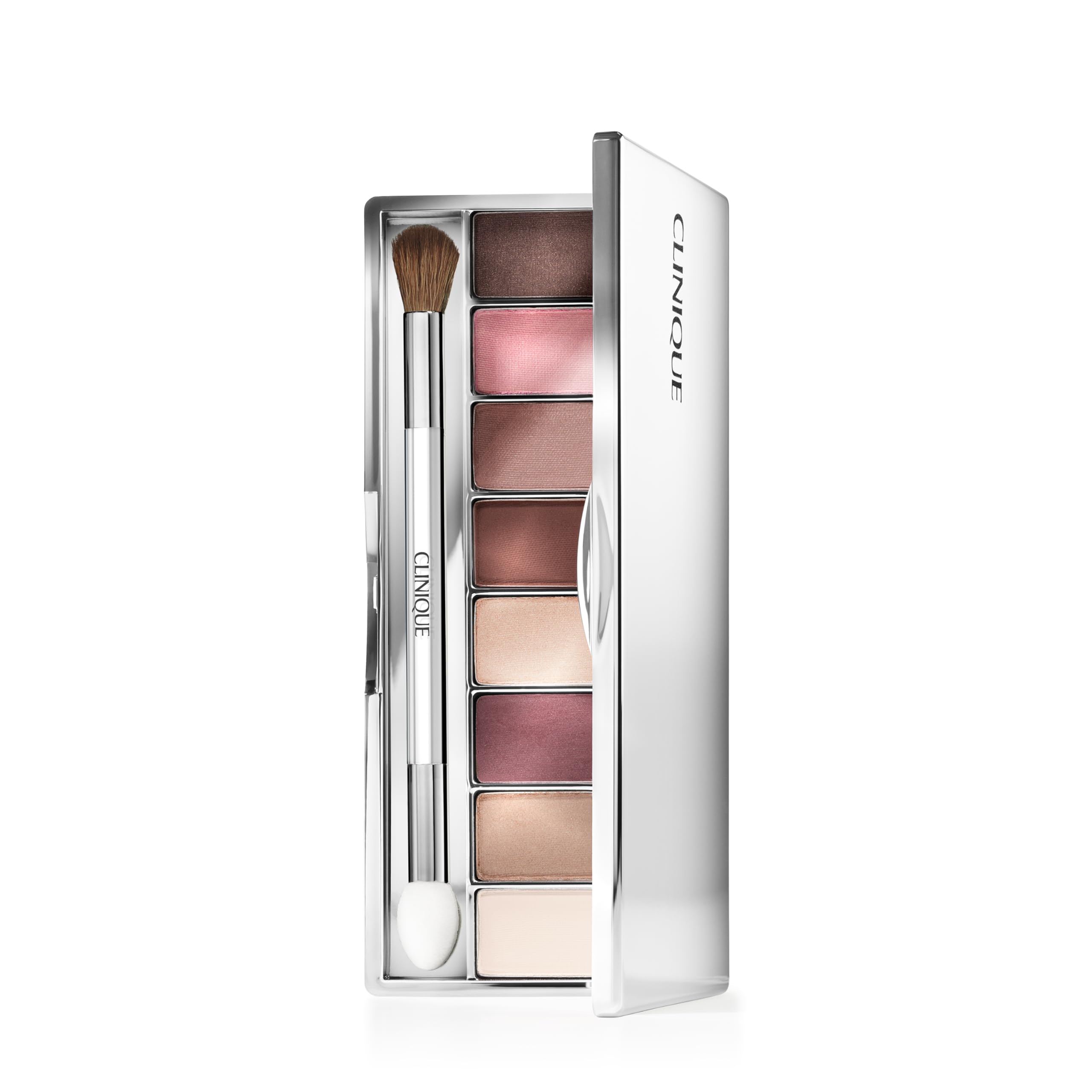 Clinique All About Shadow Eyeshadow Palette Makeup, 8 Silky + Buildable Shades | Safe For Sensitive Eyes, Best of Black Honey, 0