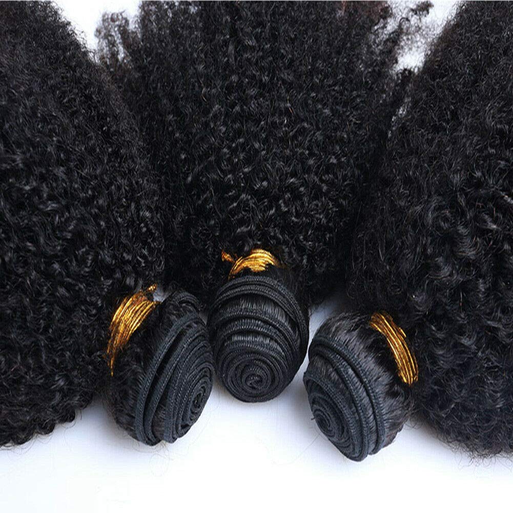 Mongolian Afro Kinky Curly Bundles Human Hair (14 16 18 Inch) 4B 4C Afro Kinky Human Hair Bundles For Black Women 100% Unprocess