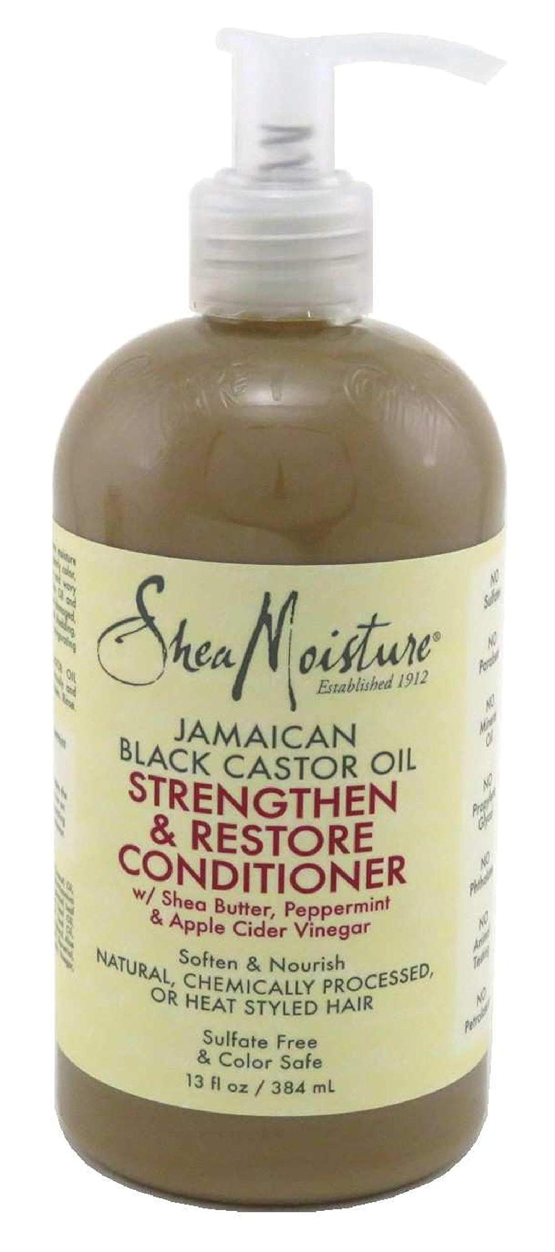 Shea Moisture Jamaican Black Conditioner Strength/Grow 13 Ounce (384ml) (3 Pack)
