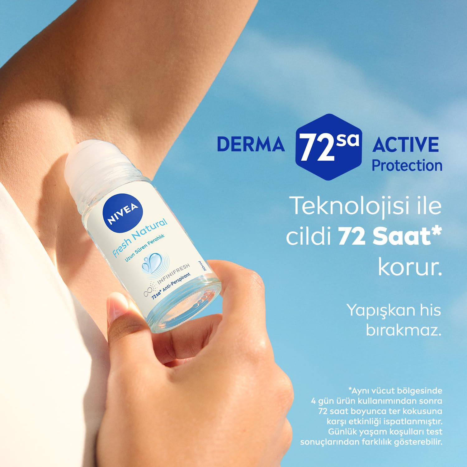 Nivea Fresh Natural Roll-On Deodorant Pack of 3 x 50 ml