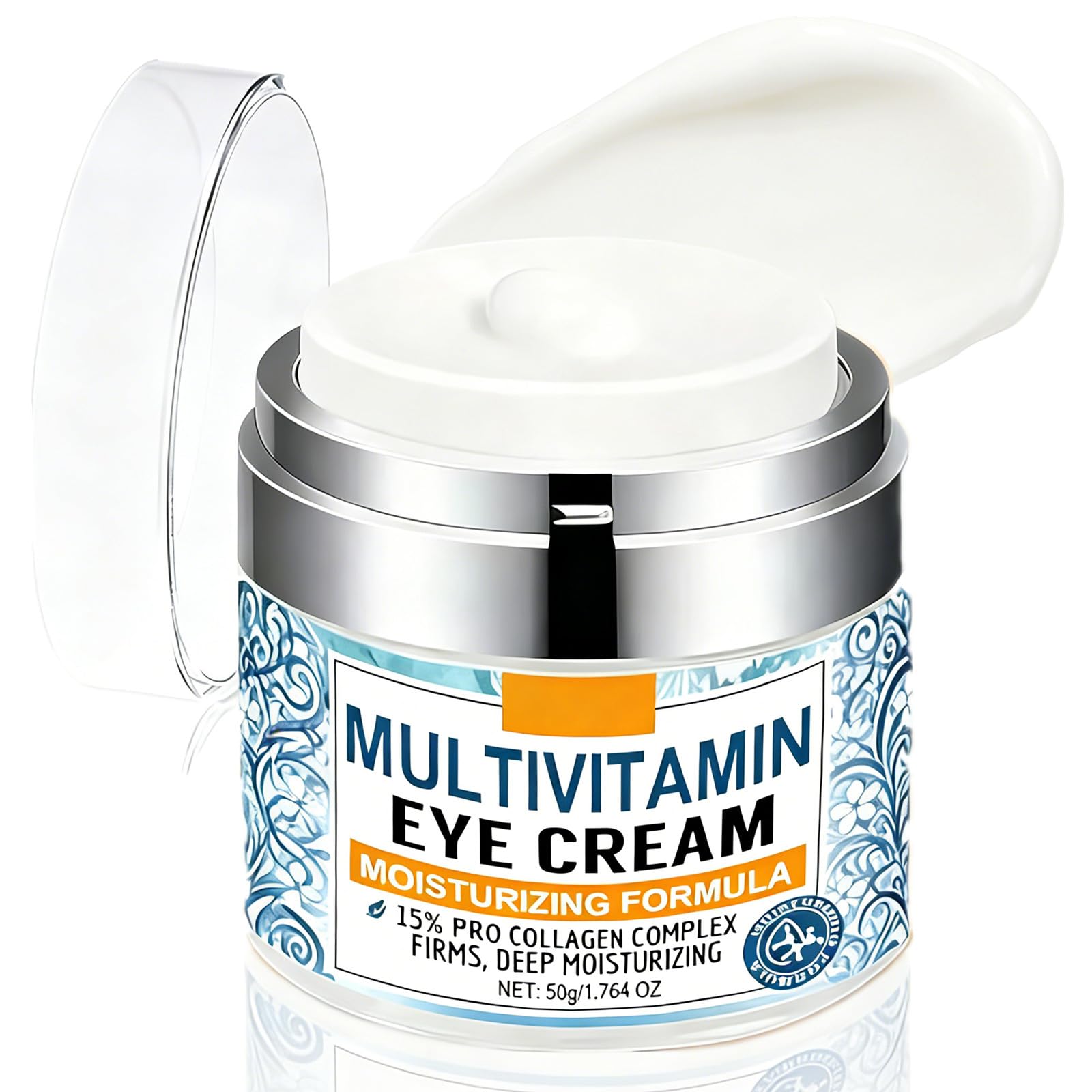 Collagen Complex Eye Cream  Moisturizing & Firming Under Eye Treatment with Tripeptide Complex, Rice Bran & Olive Oil  Hydrati