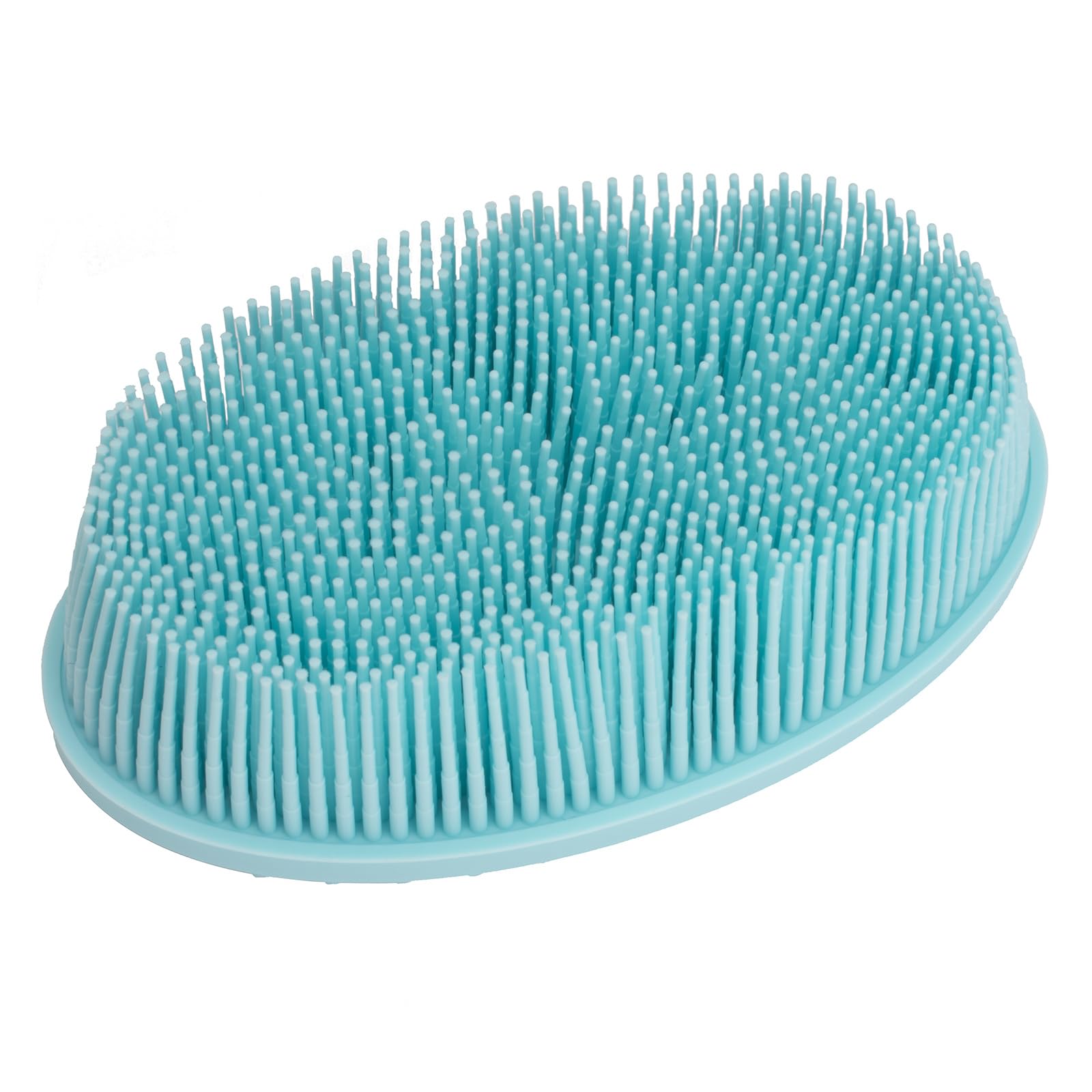 Dnc Exfoliating Silicone Body Scrubber Shower Bath Body Brush Easy To Clean, Lathers Well, Eco Friendly, Long Lasting (Blue)