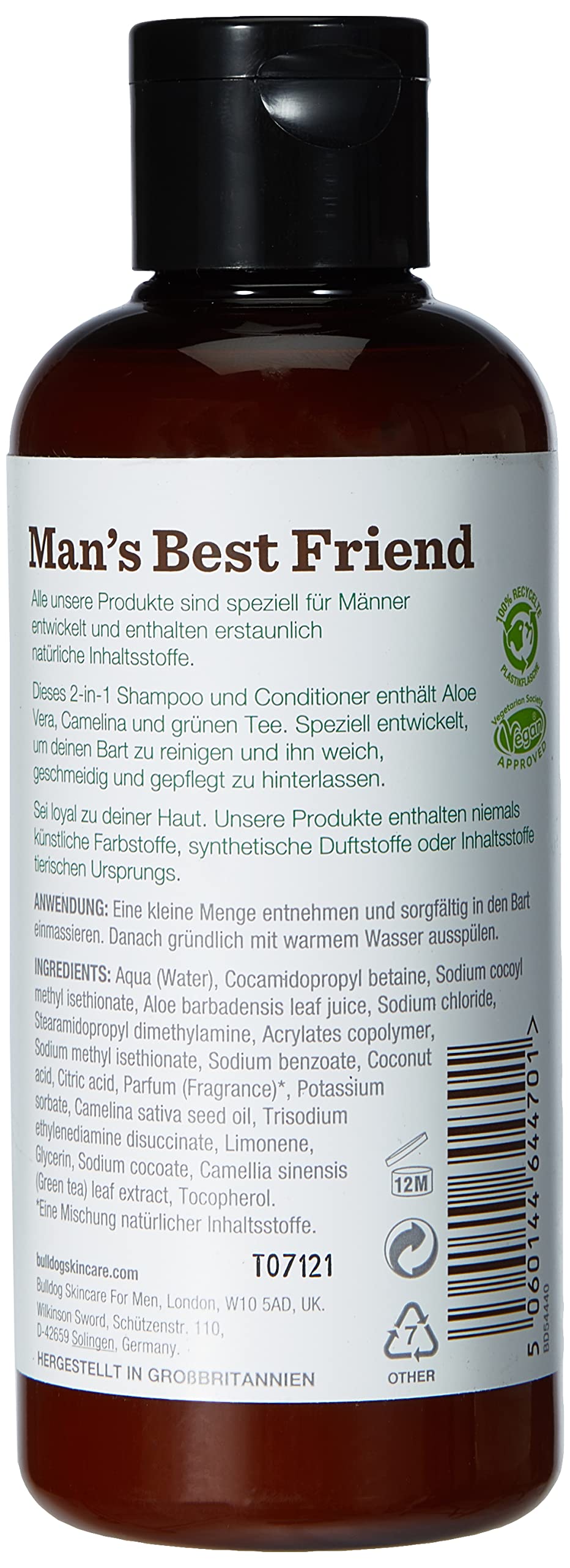 Bulldog Original Beard Shampoo & Conditioner For Men (1 Pack 200 Ml)