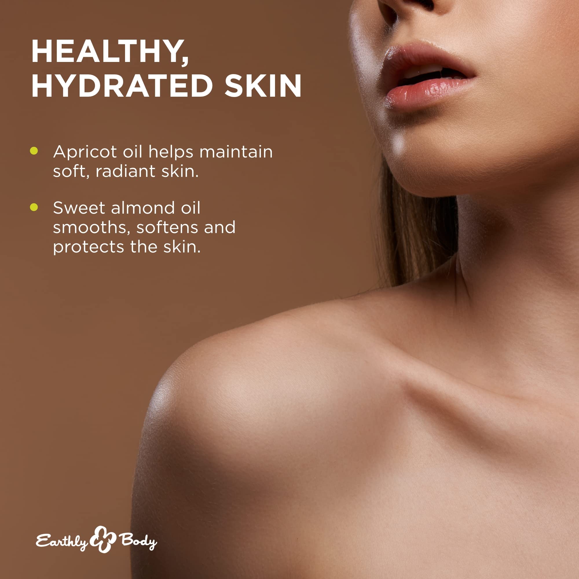 Earthly Body Edible Massage Oil, Strawberry - 8 fl. oz. - Hemp Seed, Almond, Grapeseed, Apricot & Vitamin E Oil - Vegan & Cruelt