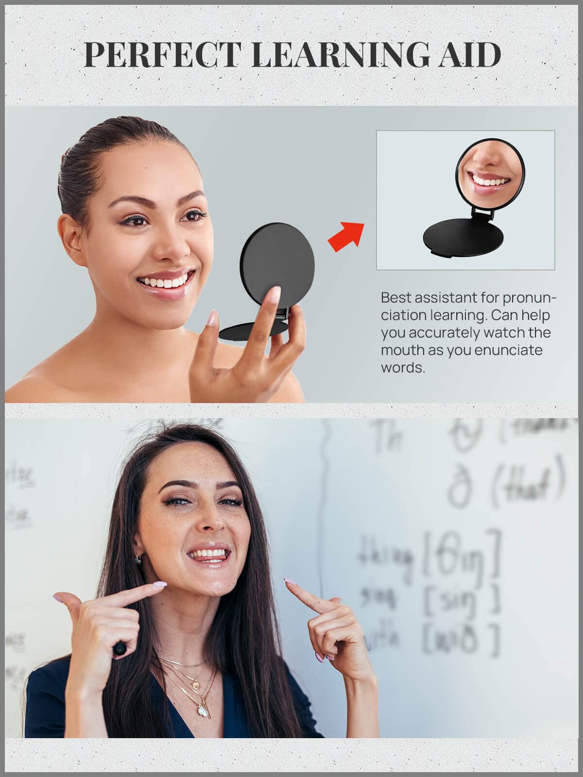 Getinbulk Compact Mirror Bulk, Round Makeup Mirror For Purse, Set Of 24 (Black)