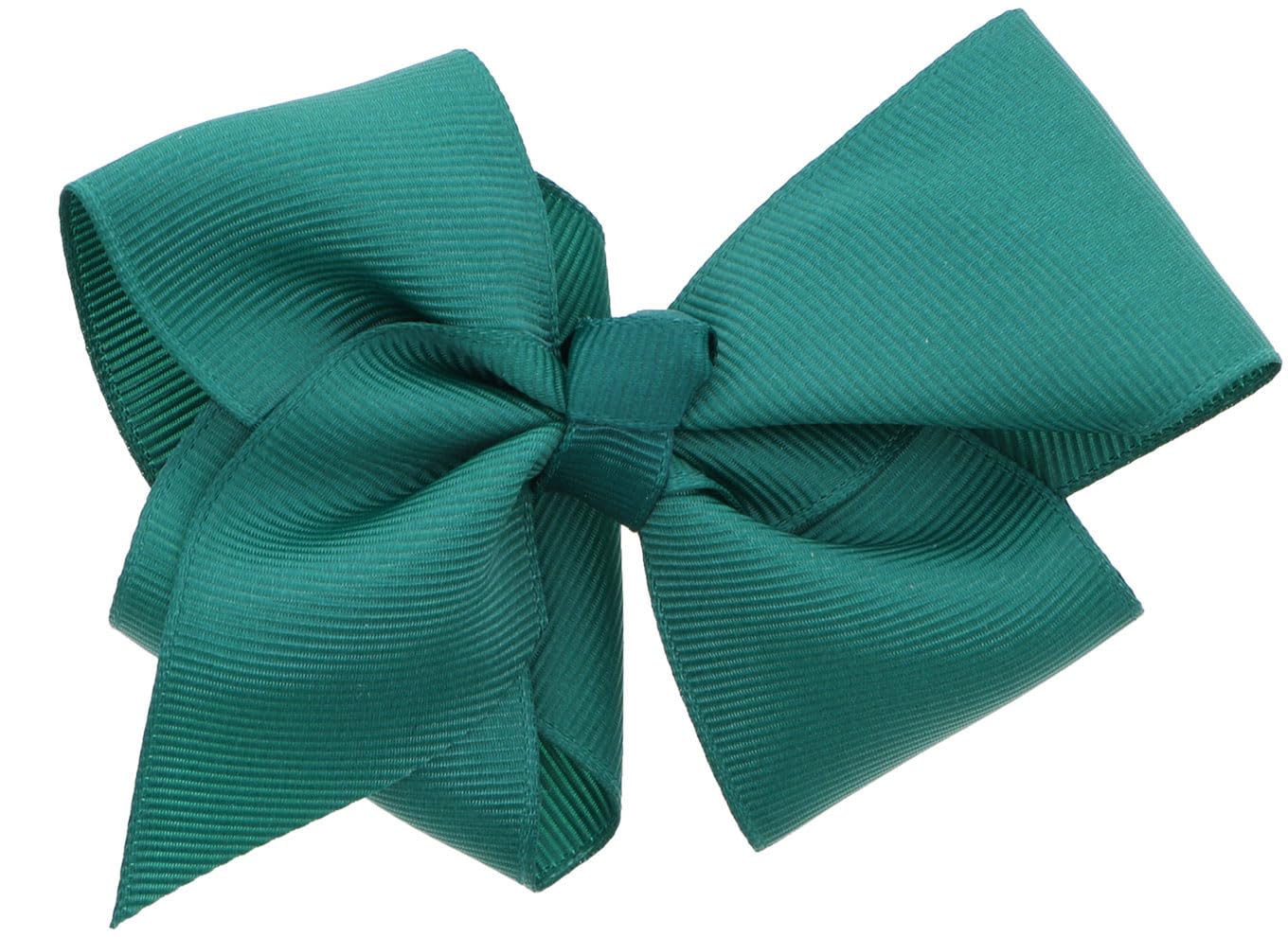 5.5 Inch Grosgrain Hair Bow Clip For Woman And Girls (Dark Turquoise)