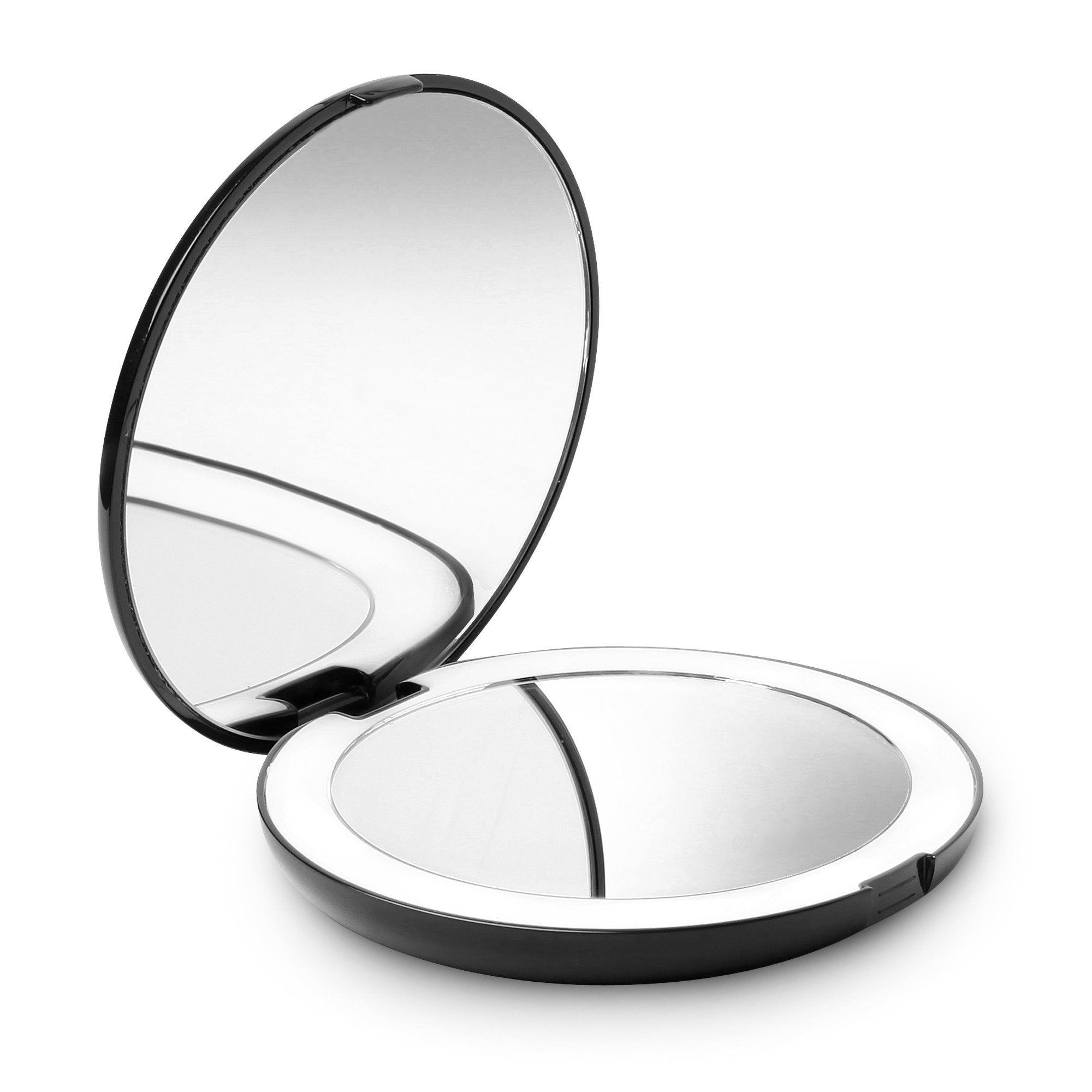 Fancii Led Lighted Travel Makeup Mirror, 1X/10X Magnification - Daylight Led, Compact, Portable, Large 5    Wide Illuminated Fol