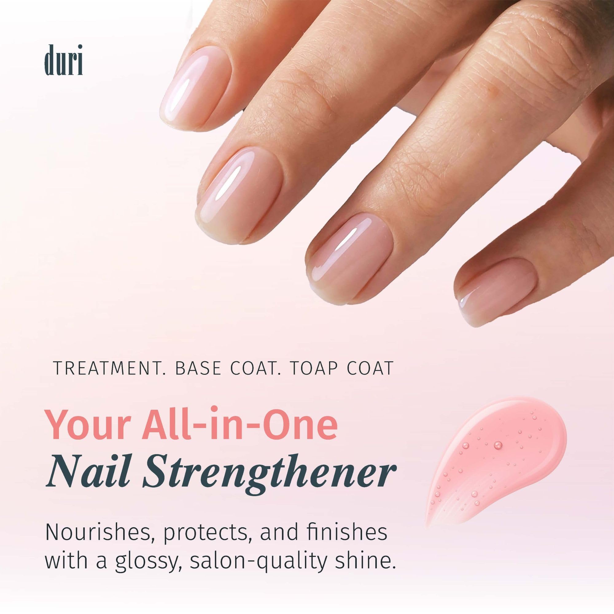 duri Rejuvacote 1 Nail Growth System - Maximum Strength | Nail Strengthener for Damaged Nails from Gel, Acrylic Manicure | Grow
