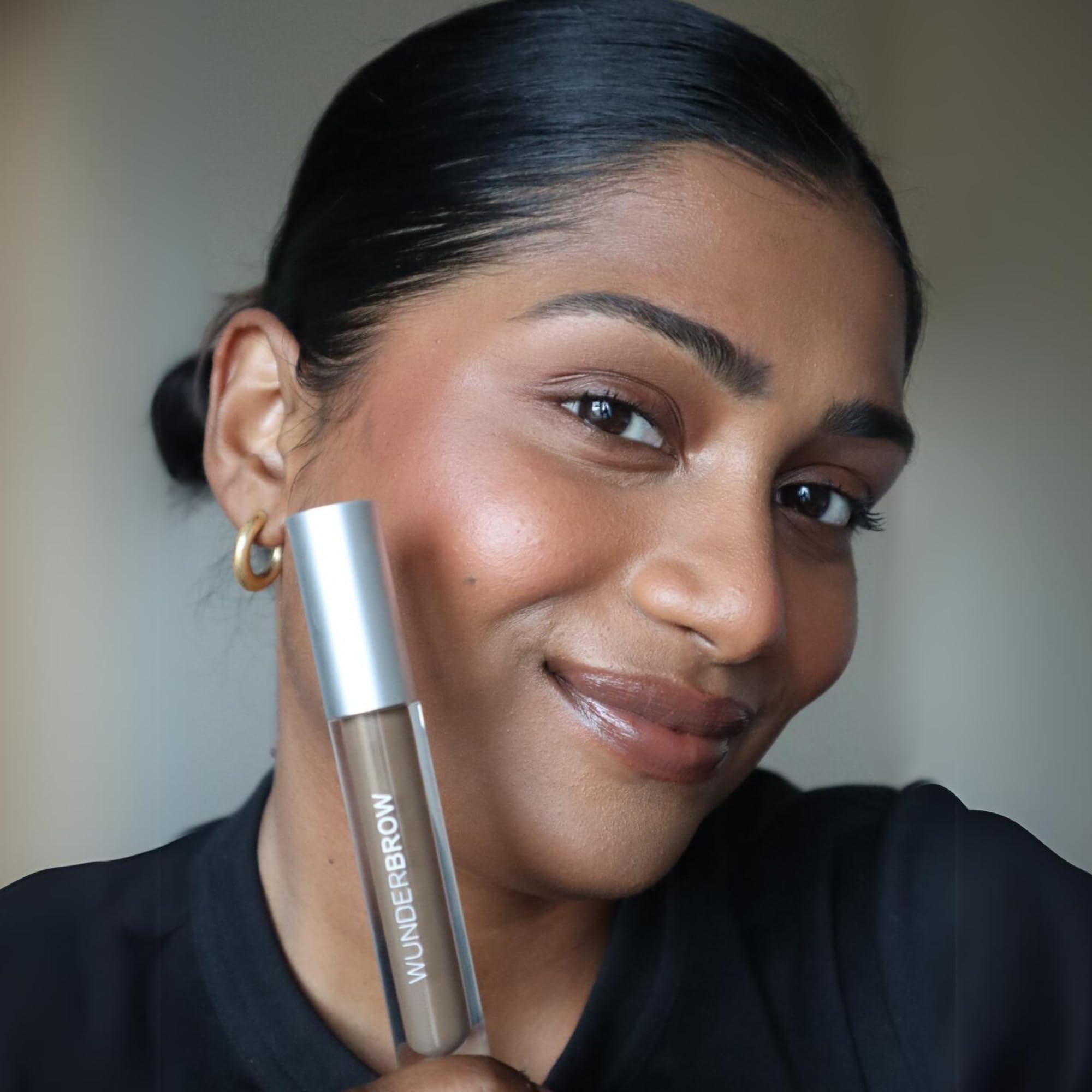 Wunderbrow Waterproof Eyebrow Gel, Jet Black, Vegan And Cruelty-Free