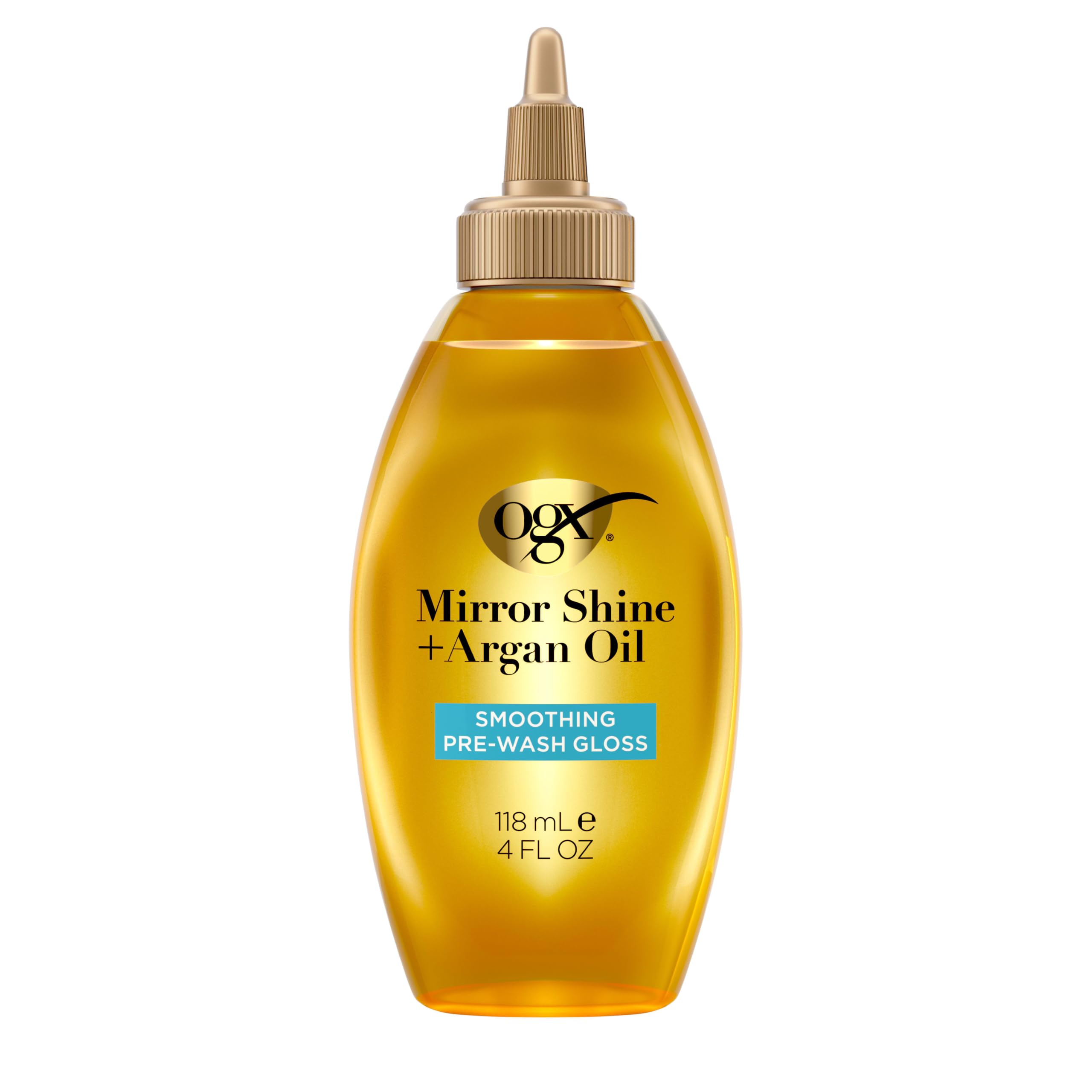 OGX Mirror Shine + Argan Oil PreWash Hair Gloss, 4 fl oz