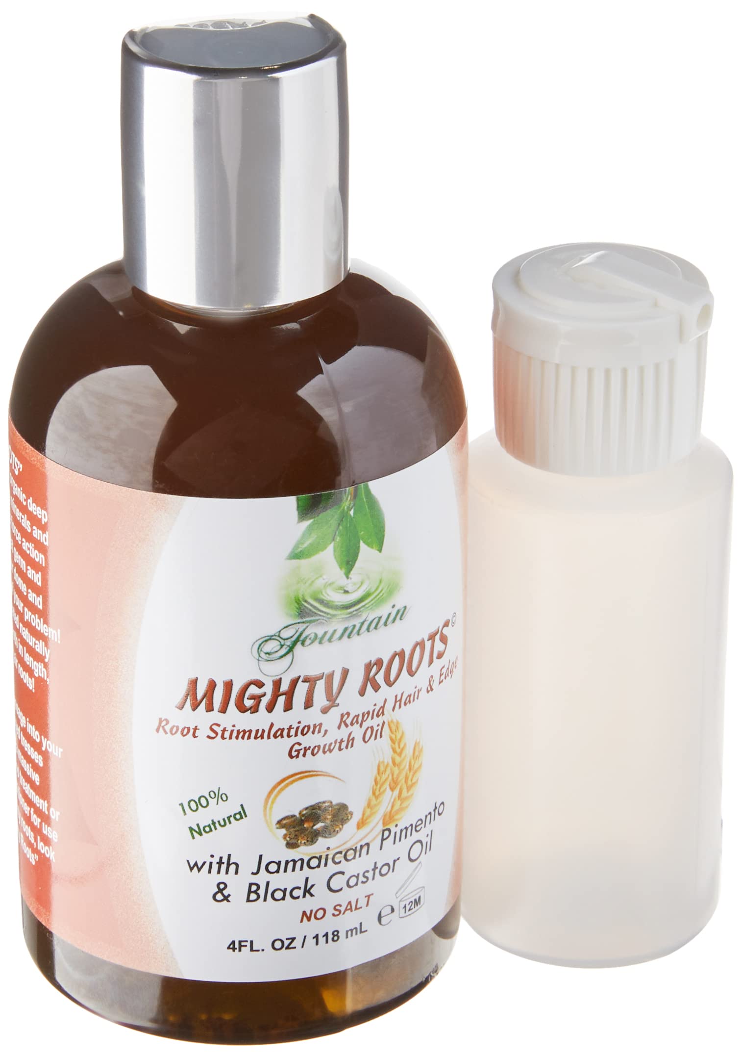 FOUNTAIN Mighty Roots - Damaged - Receding - Edges - Bald Spot - Thinning Hair Oil - Applicator Bottle - 4 Fl Oz