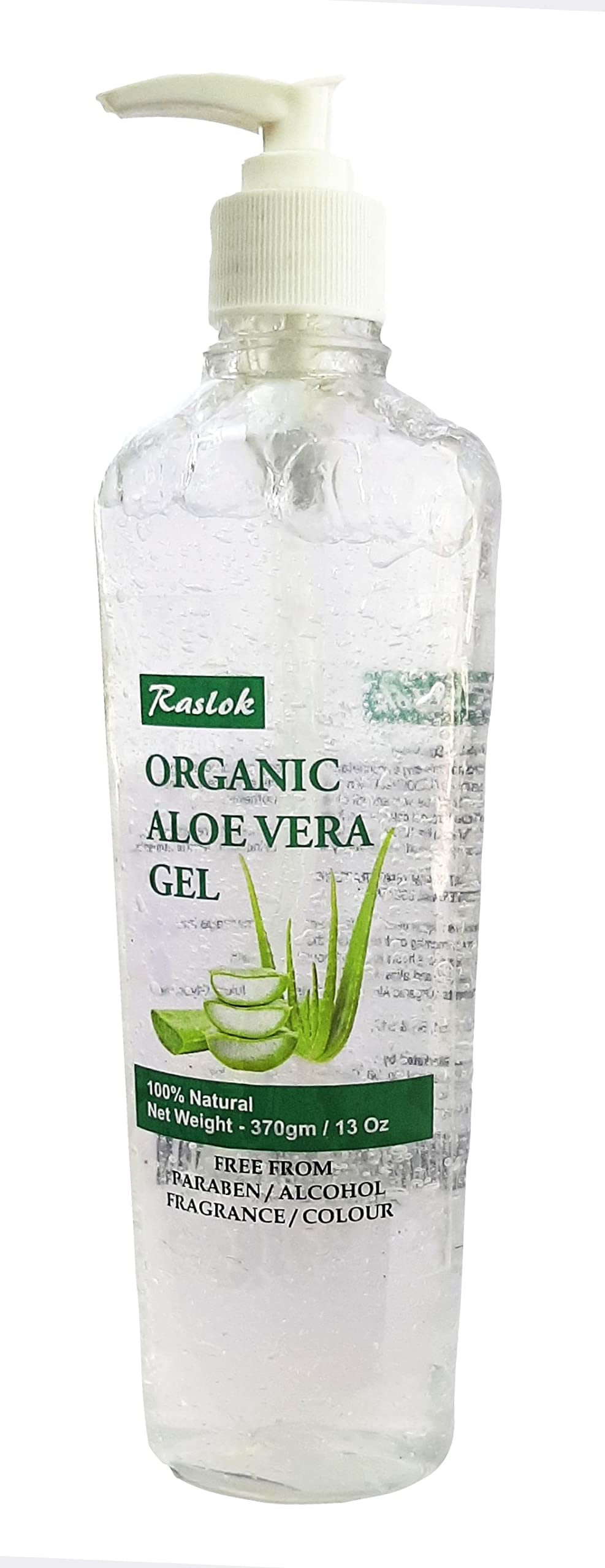 Raslok Aloe Vera Gel | Pure & Natural Aloe Gel | For Moisturizing Face Skin & Hair Care | Durable Moisturizing Hydrating Soothin