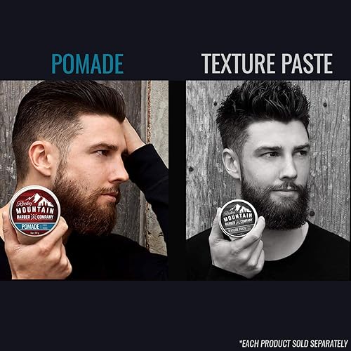 Rocky Mountain Barber Company Pomade For Men - 5 Oz Tub Classic Styling Product With Strong Firm Hold For Side Part, Pompadour &