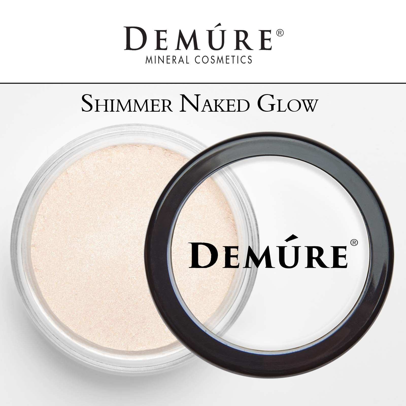 Demure Mineral Make Up (Naked Glow) Eye Shadow, Shimmer Eyeshadow, Loose Powder, Glitter Eyeshadow, Eye Makeup, Professional Mak