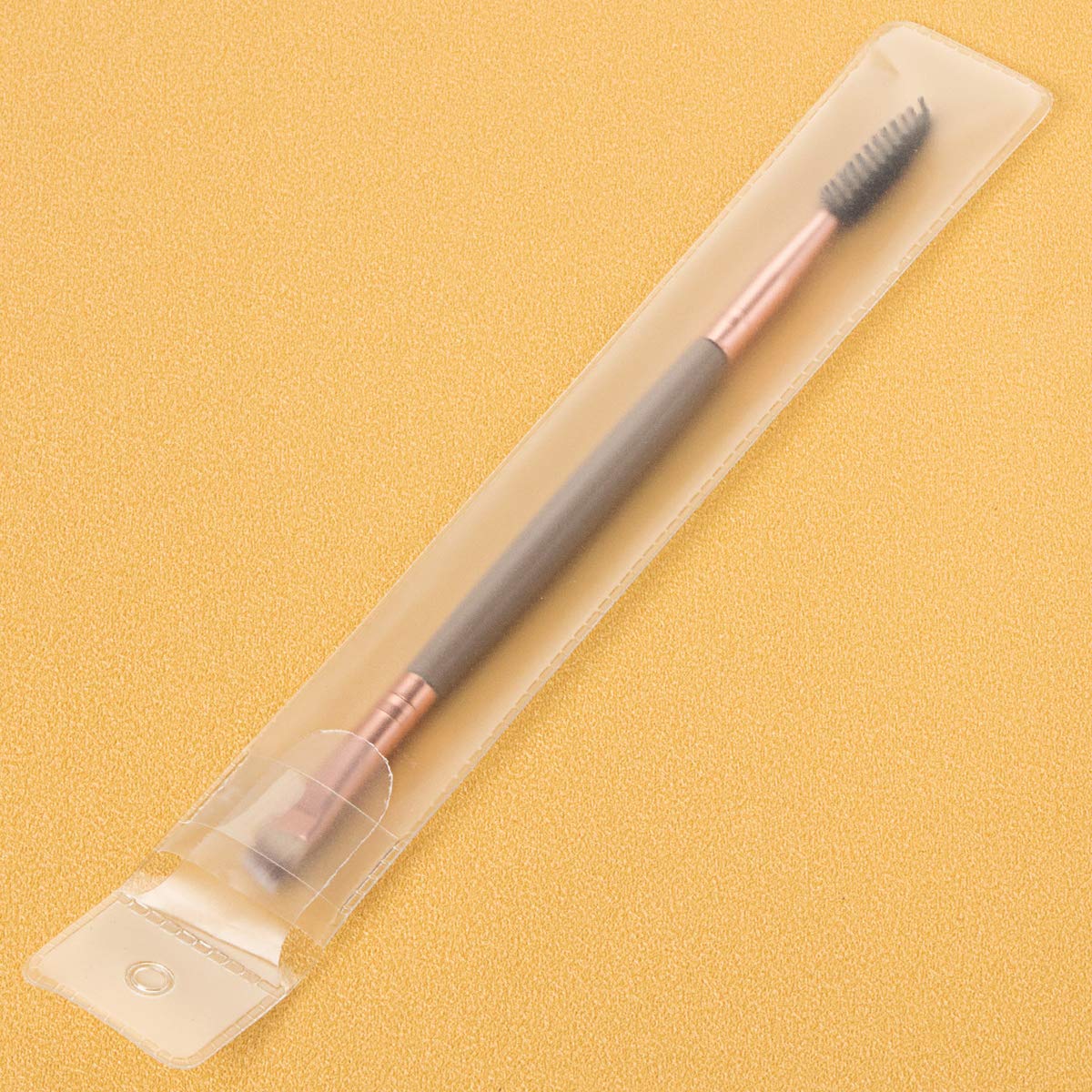 Kingmas Eyebrow Brush, Professional Dual Angled Eye Brow Brush And Spoolie Brush Eyelash Comb Eyebrow Tool (Dark Brown)
