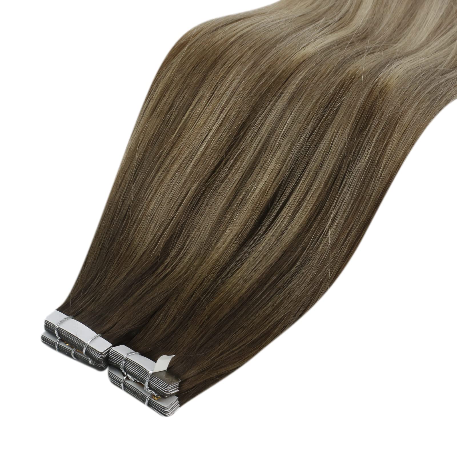 Ombre Tape In Hair Extensions Sunny Blonde Tape In Human Hair Extensions Dark Brown Ombre Golden Blonde Mix Platinum Blonde Tape