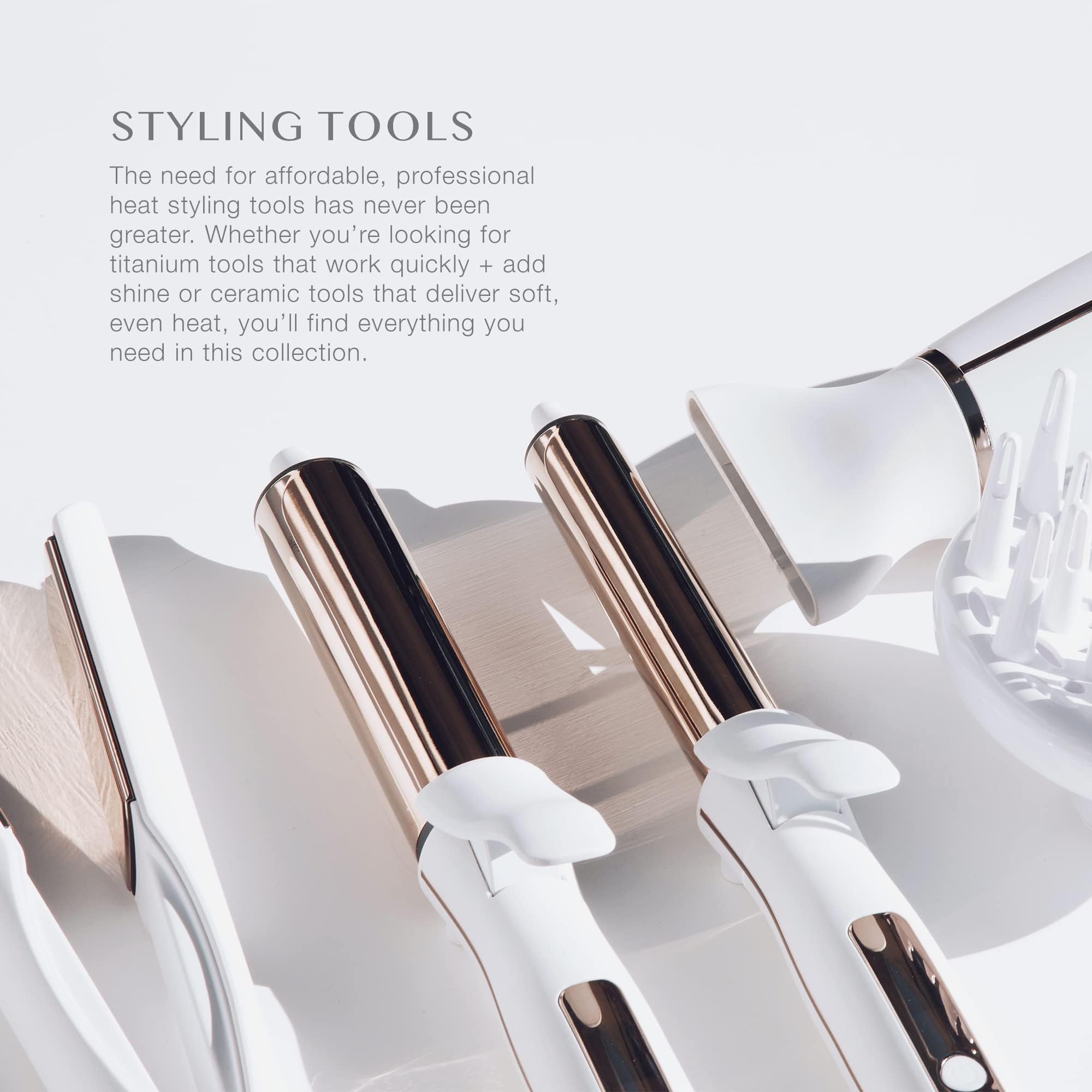 Kristin Ess Hair 2 Inch Titanium Curling Iron for Big Blowout Waves + Volume-2    Salon Professional Wide + Large Barrel Curling