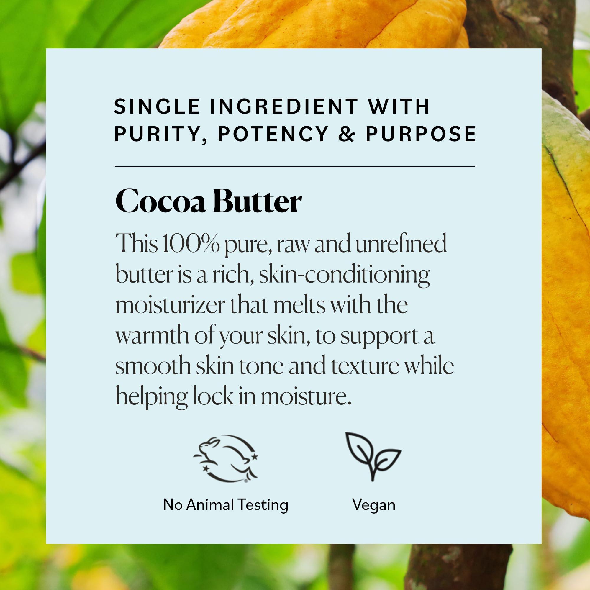Sky Organics Cocoa Butter for Body, 100% Raw & Unrefined Ultra-Moisturizing Butter to Deeply Hydrate & Condition Skin, Promotes