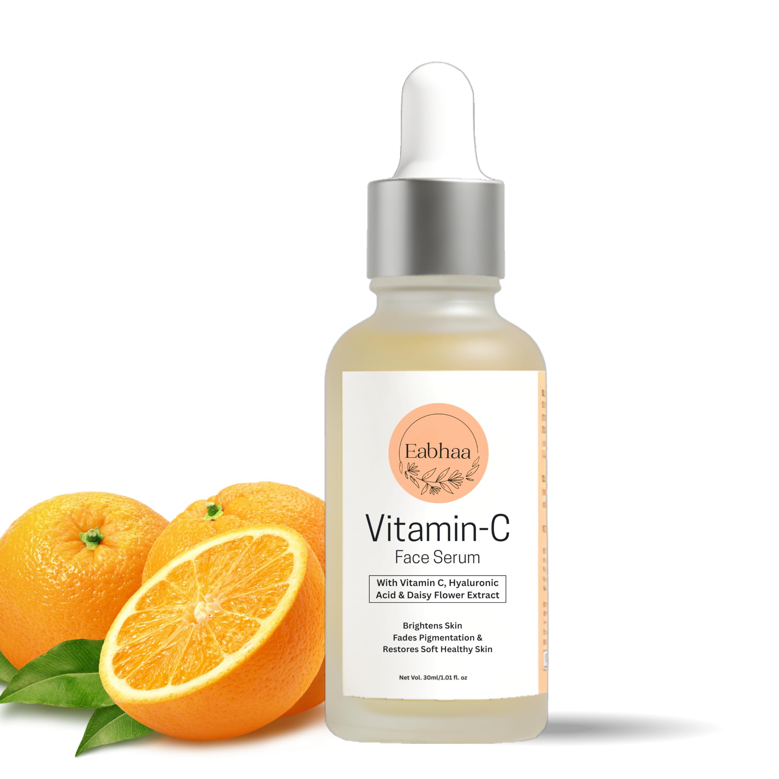 Eabhaa Vitamin C Face Serum 15% With Hyaluronic Acid & Daisy Flower Extract | Skin Brightening, Dark Spot & Pigmentation Reducti