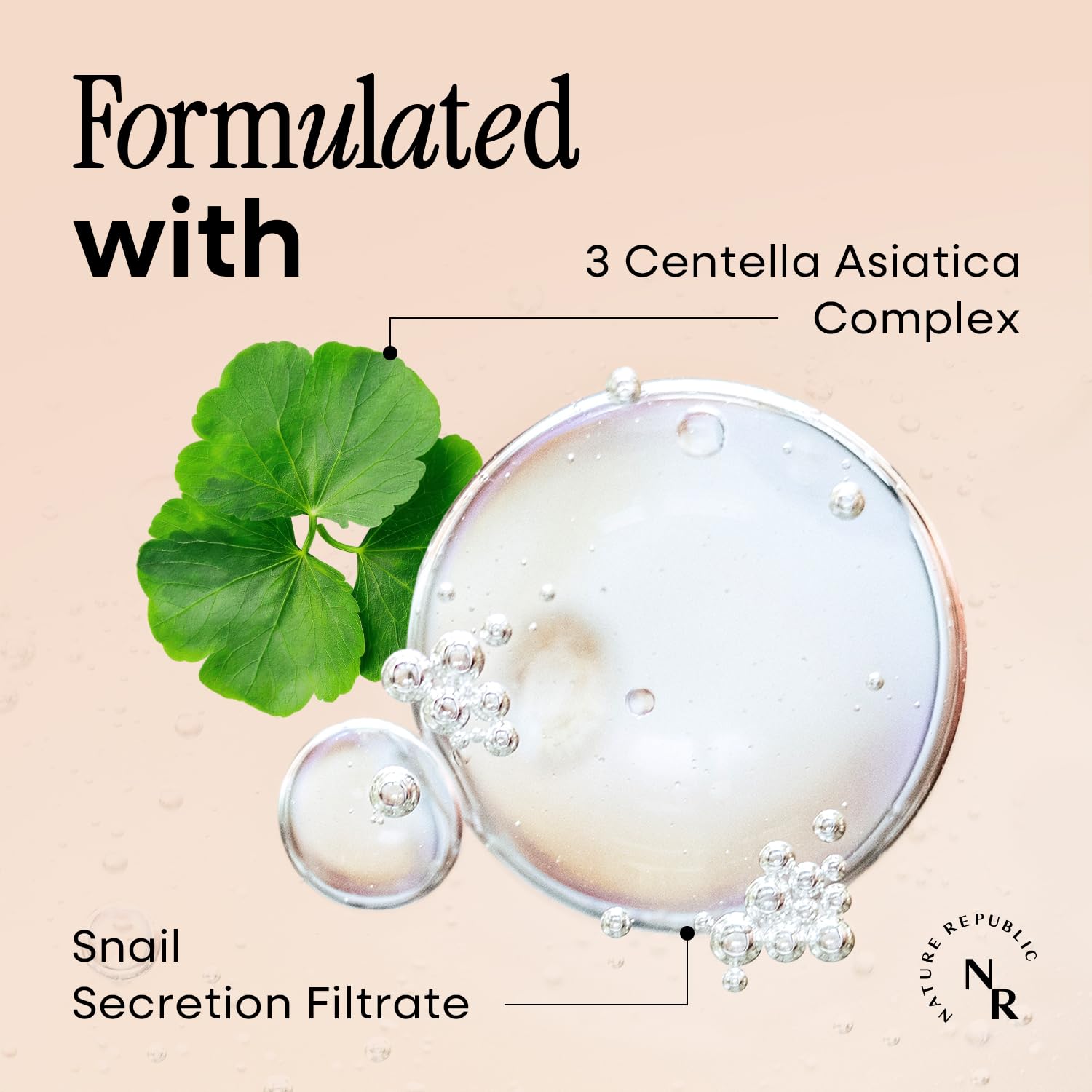 Moisturizing Snail Solution Cream - Nature Republic Korean Skin Care Texture Wrinkles Fine Lines Improving Elasticity Strengthen