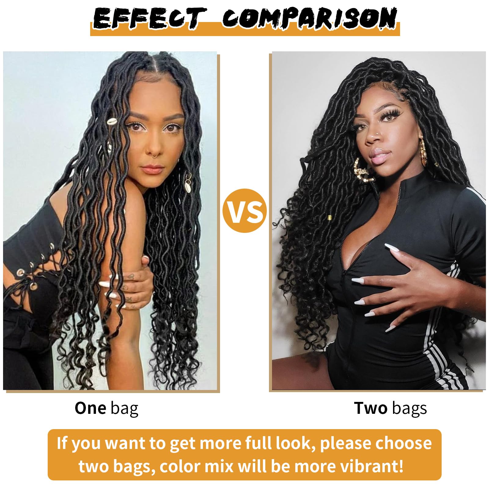 Faux Locs Crochet Hair 18 Inch 6 Packs Ombre Goddess Locs Crochet Hair For Black Women Pre Looped Faux Locs With Curly Ends Synt