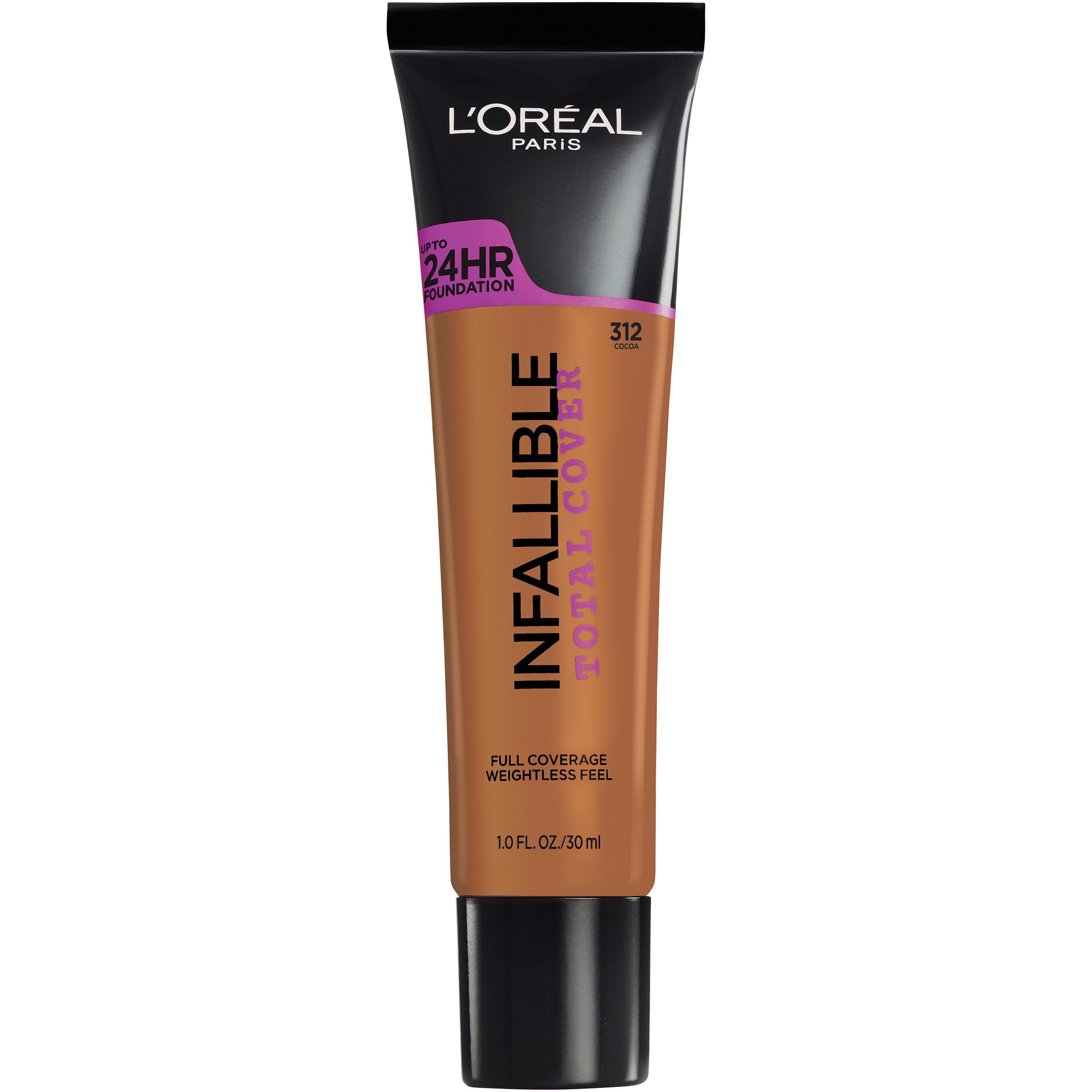 L'Or  al Paris Infallible Total Cover Foundation, Cocoa 1 Ounce