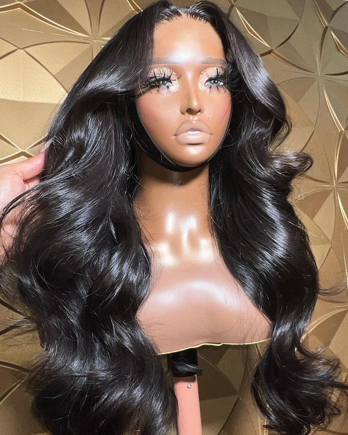 BEEOS 13x6 Ultra-fitted HD Lace Front Wig Body Wave Human Hair Wigs Pre Plucked Bleached Knots 180% Desnity 0.10mm Ultra-thin In